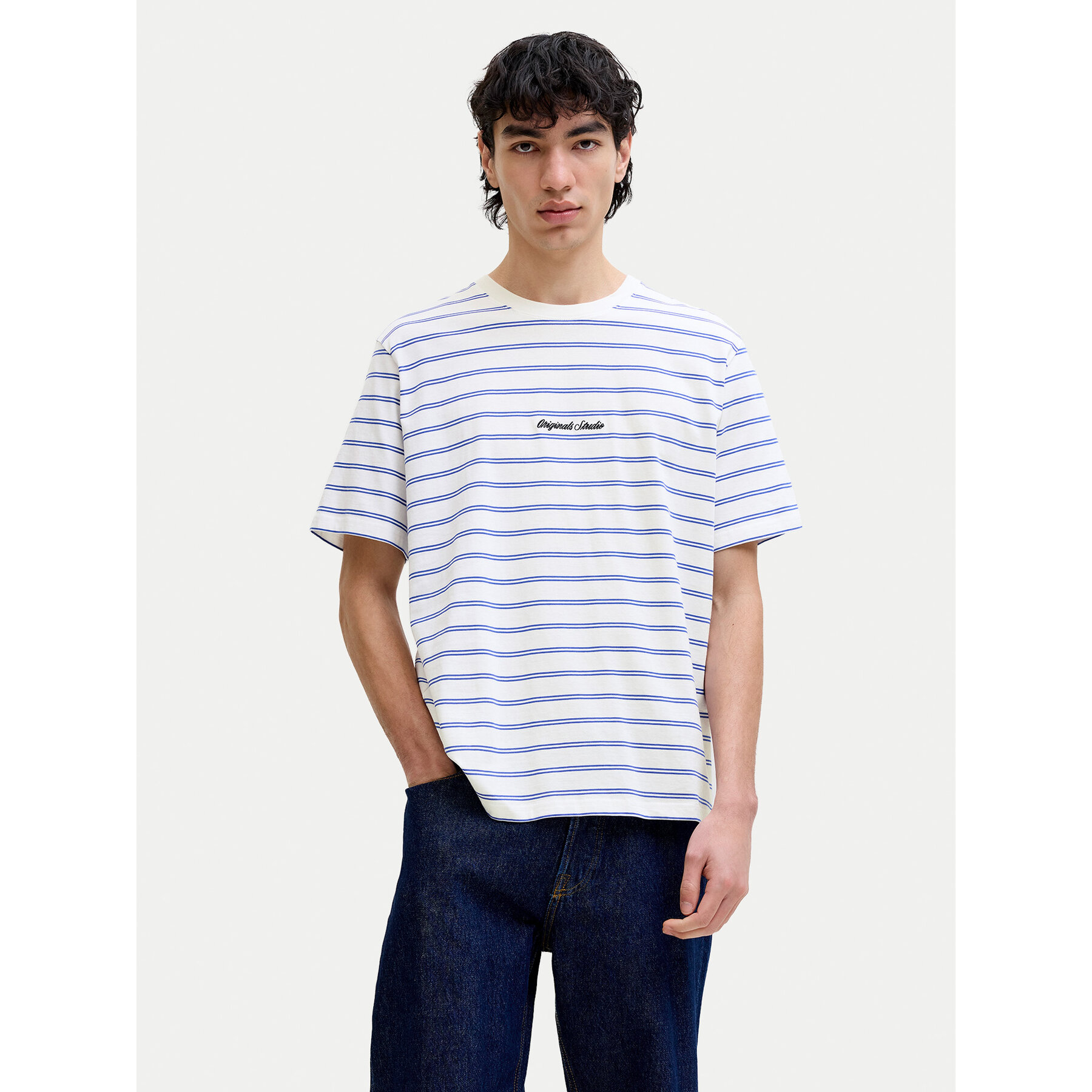 Jack & Jones T-Shirt Norrebro 12291021 Weiß Relaxed Fit