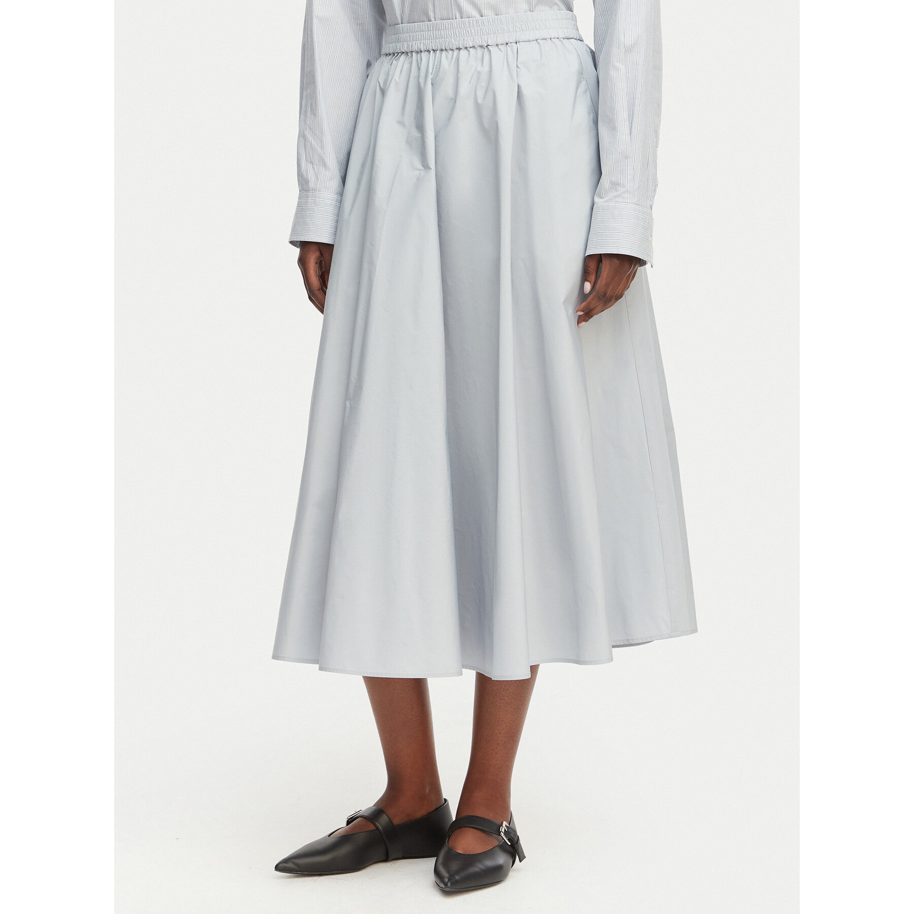 MAX&Co. Midirock Gonna 2616101084200 Hellblau Regular Fit