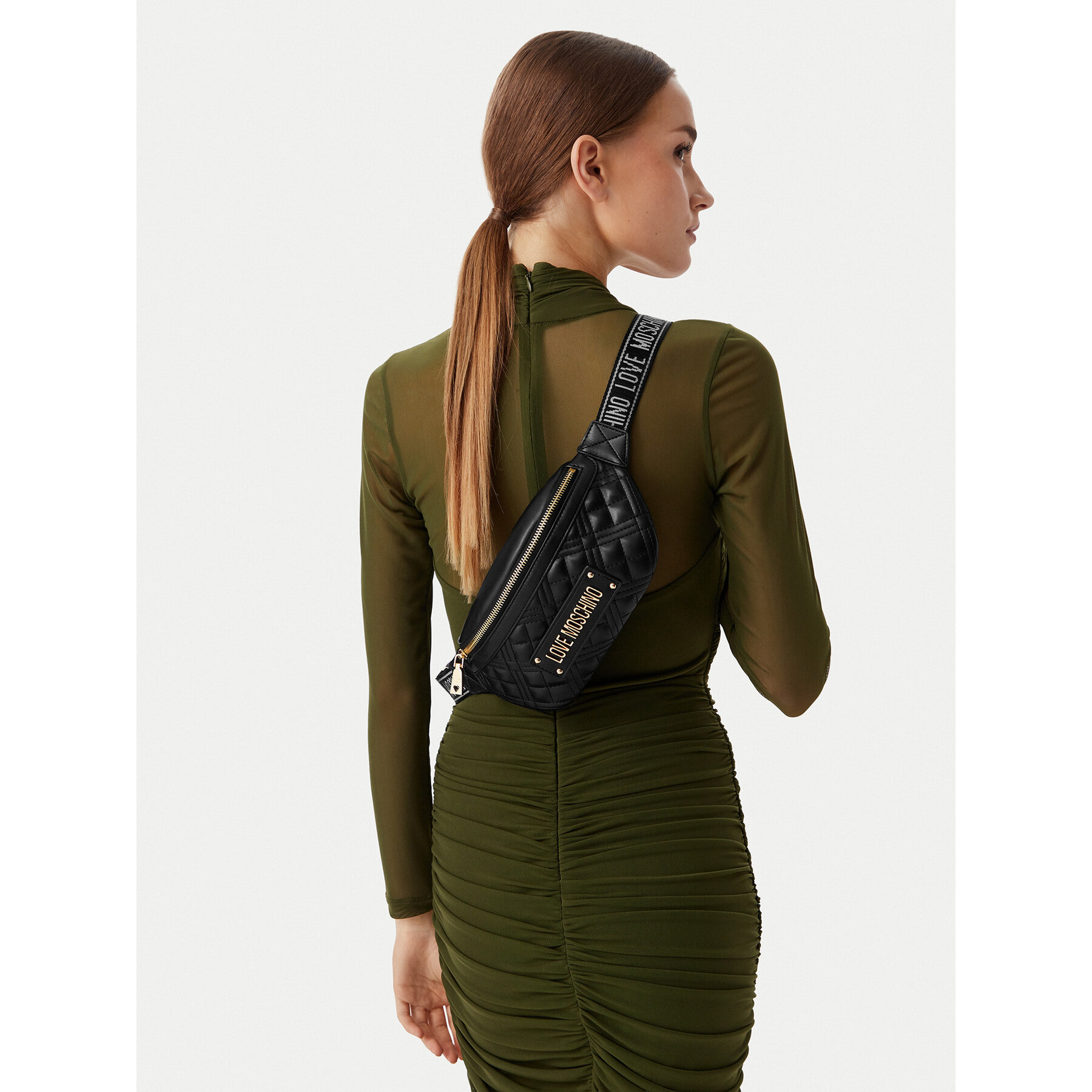 Torbica oko struka﻿ LOVE MOSCHINO JC4003PP1PLA0000 Crna