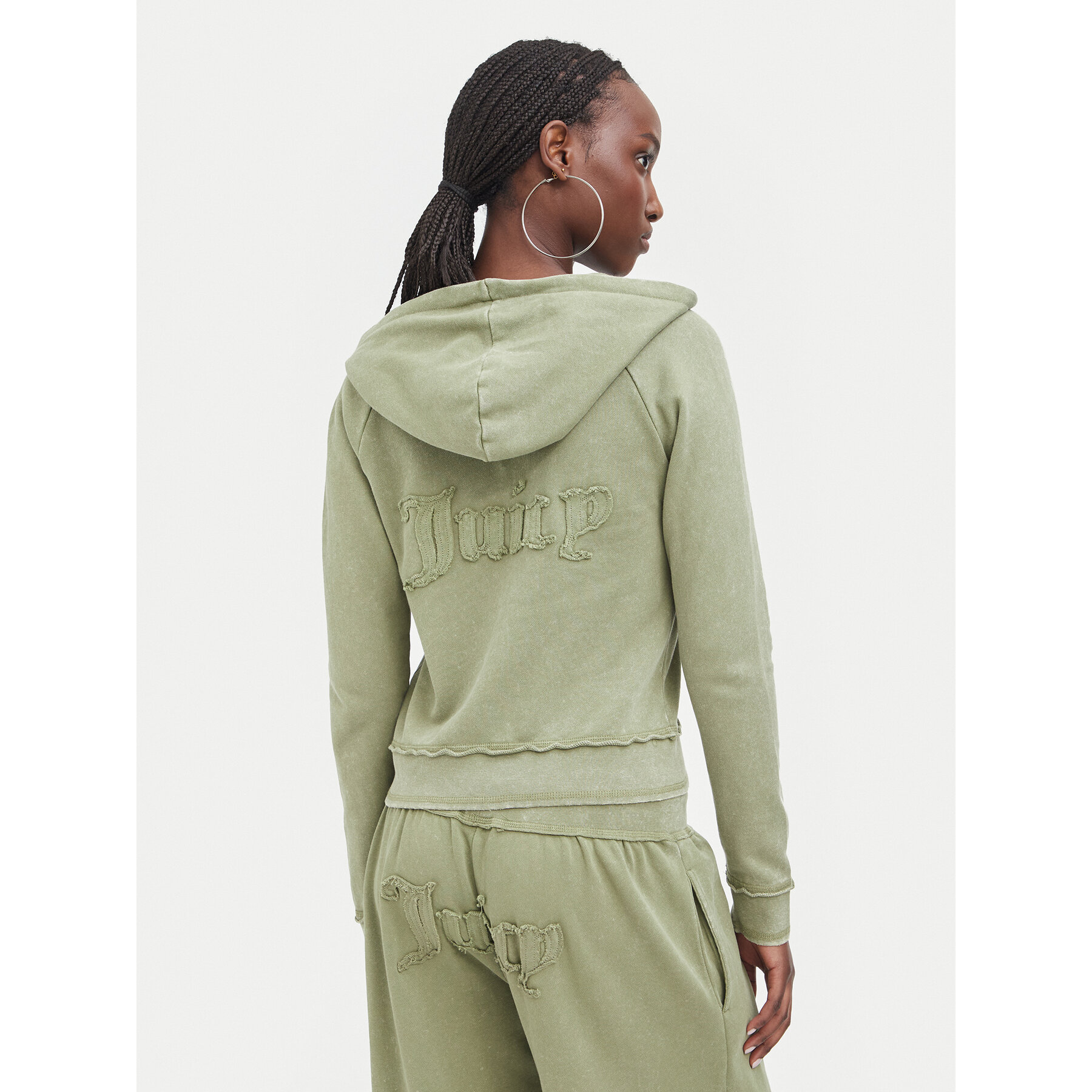Juicy Couture Sweatshirt JCWAS226320 Khakifarben Regular Fit