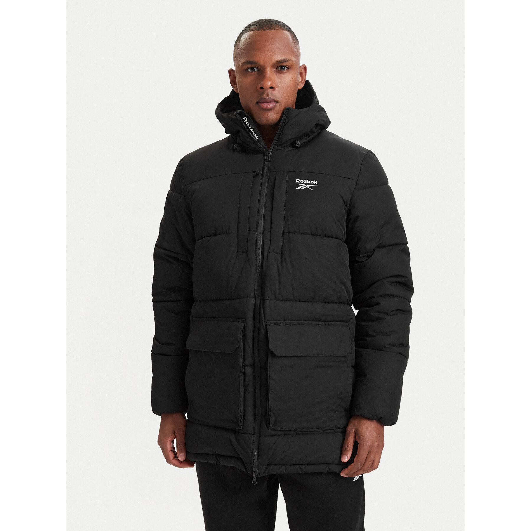 Reebok Zimska jakna RCC00077 Crna Regular Fit
