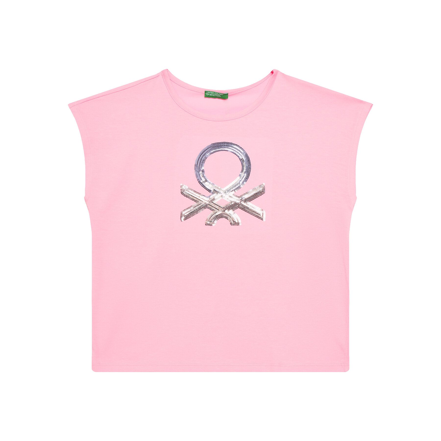 United Colors Of Benetton United Colors Of Benetton T-Shirt 3I1XC10P1 Ροζ Regular Fit