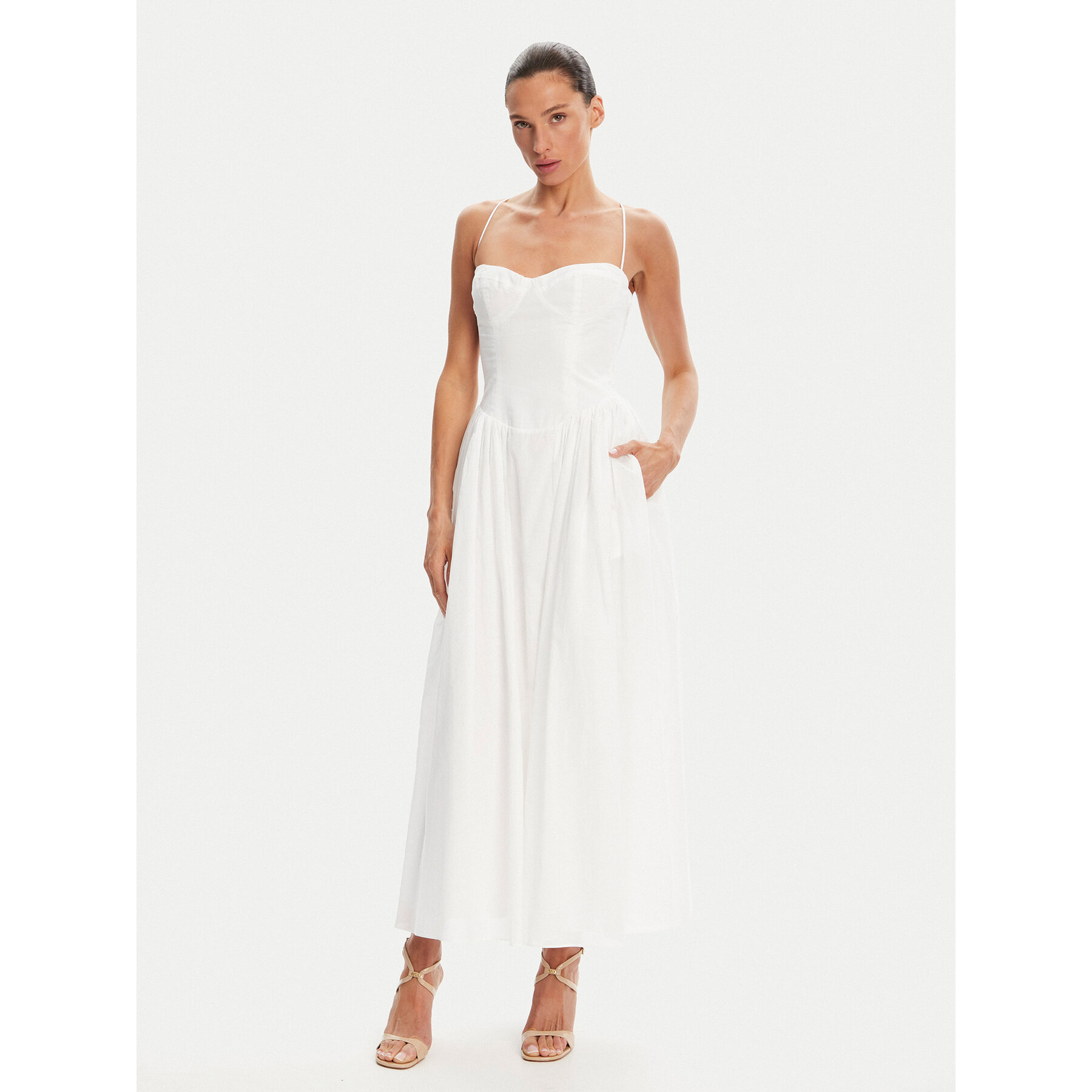 Bardot Abendkleid Estie 59786DB Weiß Regular Fit