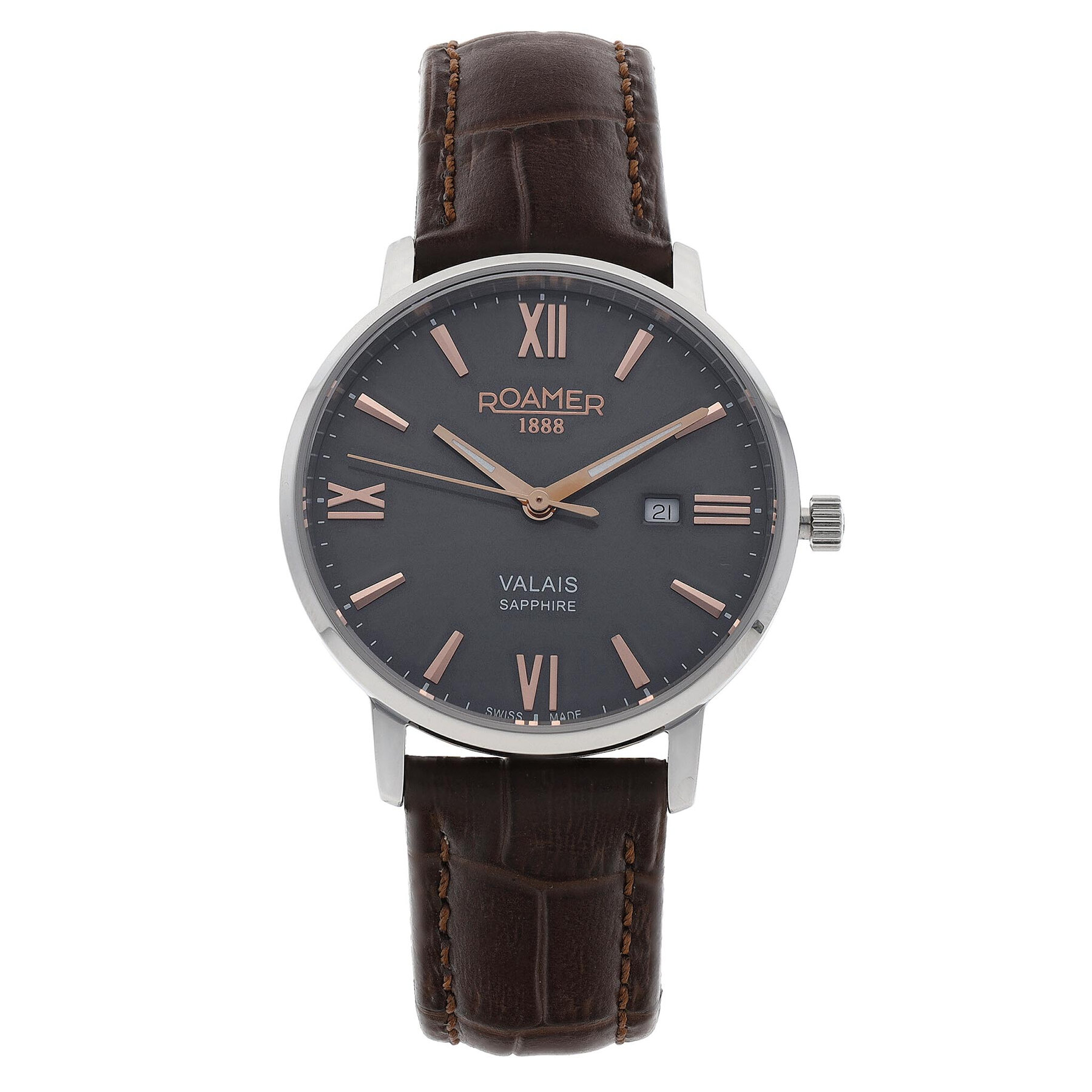 Ceas Roamer Valais 958844 41 53 05 Silver/Brown 958844