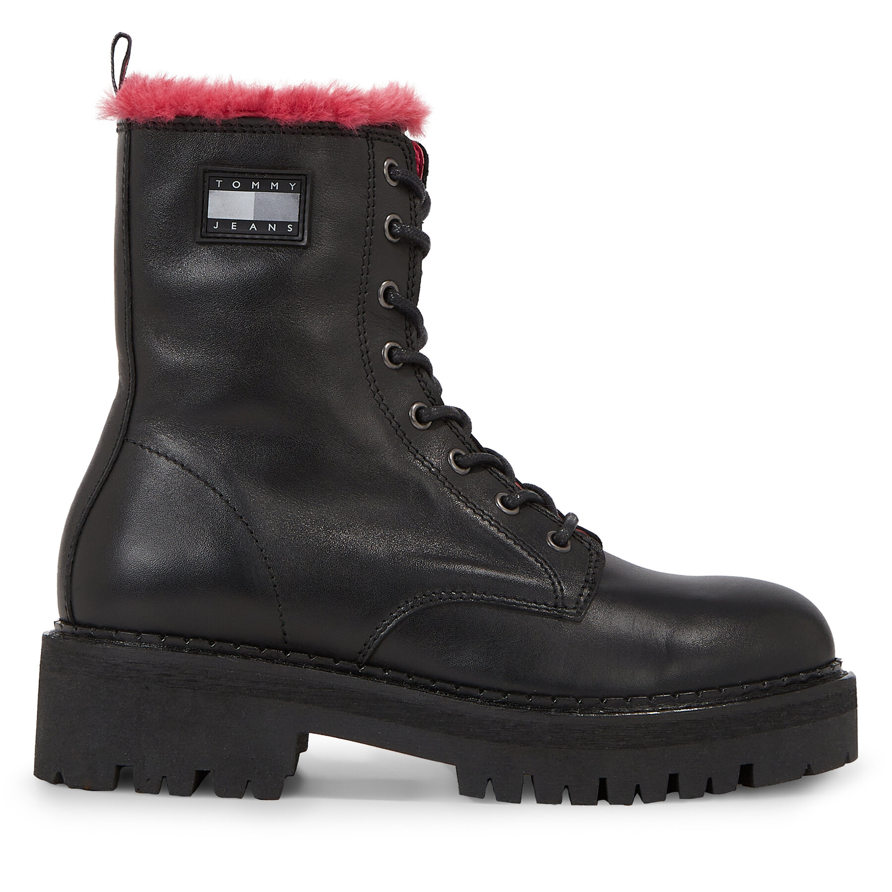 Damskie Botki Tommy Jeans, Rozmiar 36 Czarny Tjw W Urban Boot Smooth Ltr Wl EN0EN02402