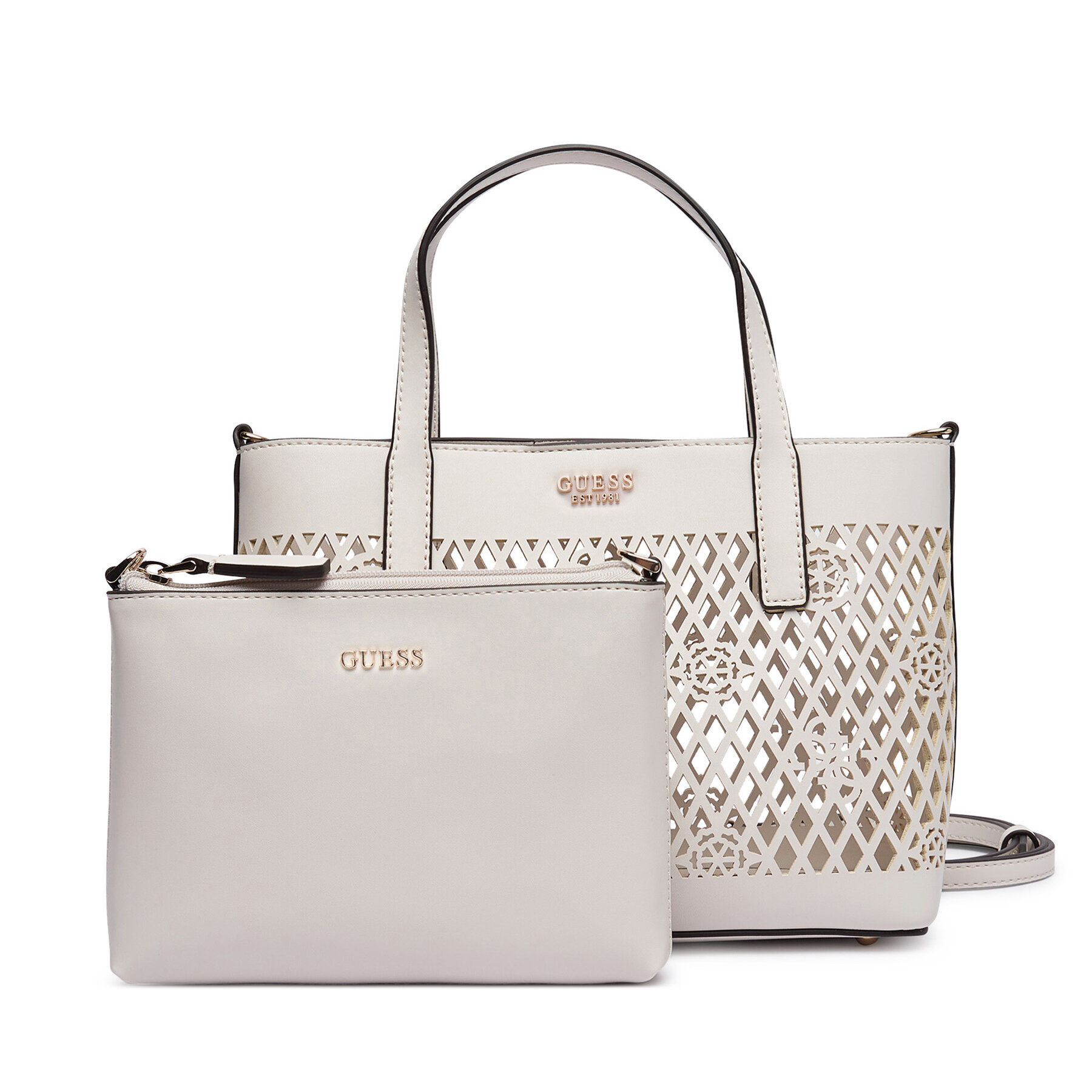 Τσάντα Guess Letty Mini HWPG99 11750 Λευκό