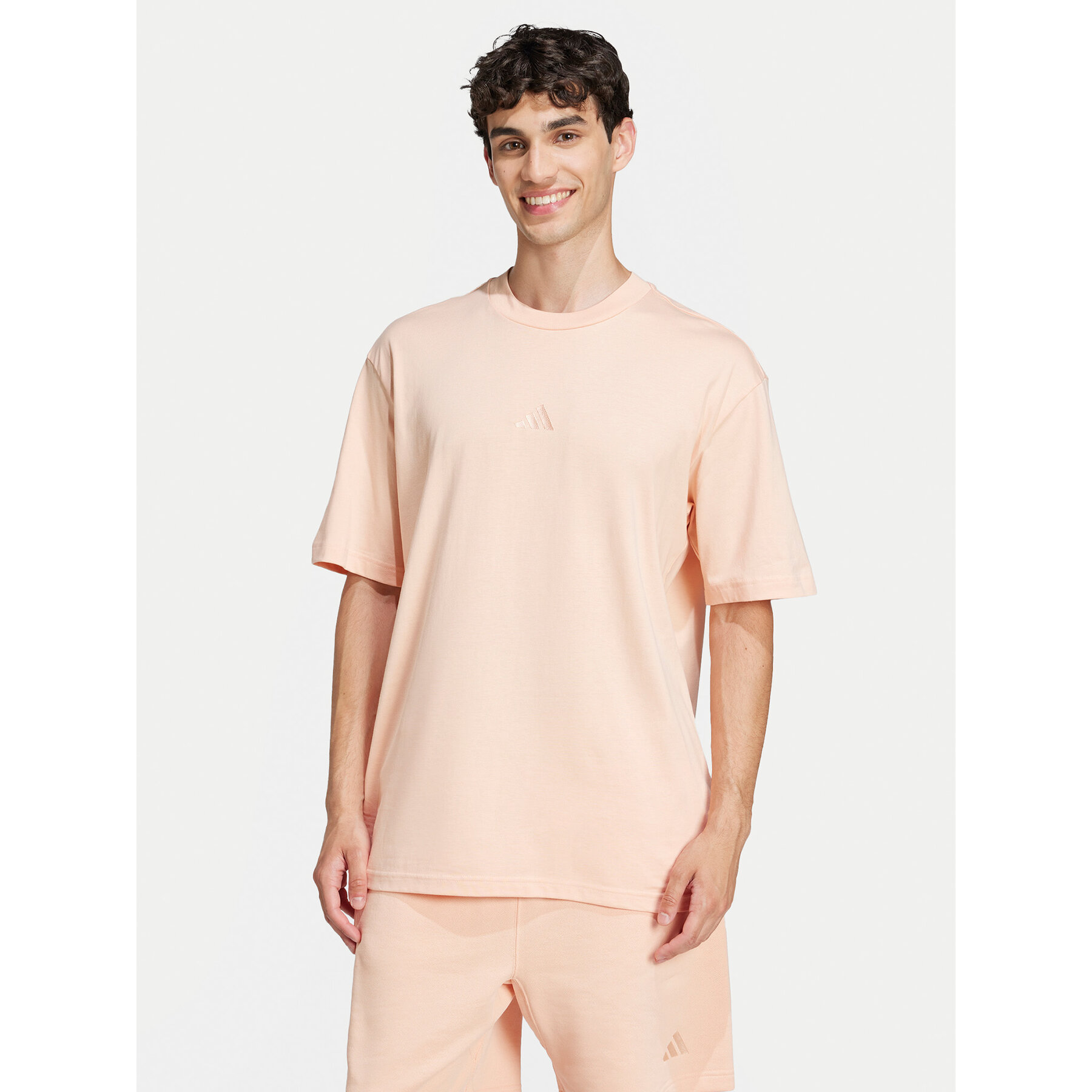 adidas T-Shirt Zwide Graphic JD5828 Κοραλλί Loose Fit