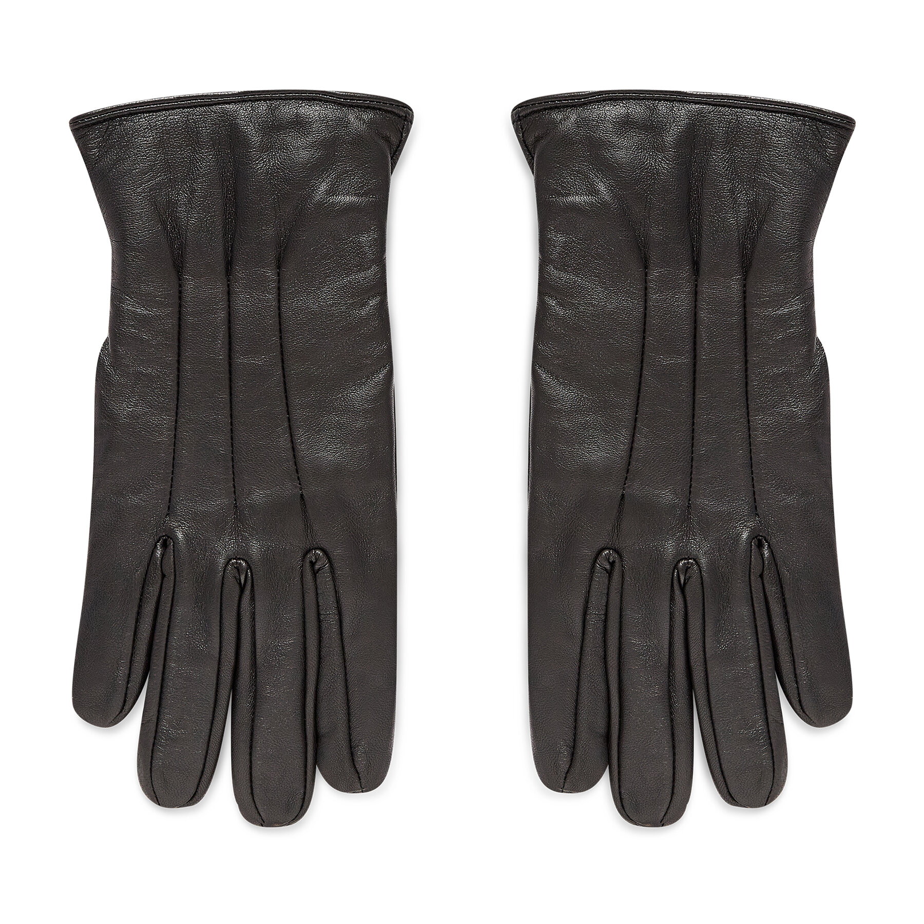 Rękawiczki Męskie Jack&Jones, Rozmiar S_M Czarny Jacmontana Leather Gloves Noos 12125090