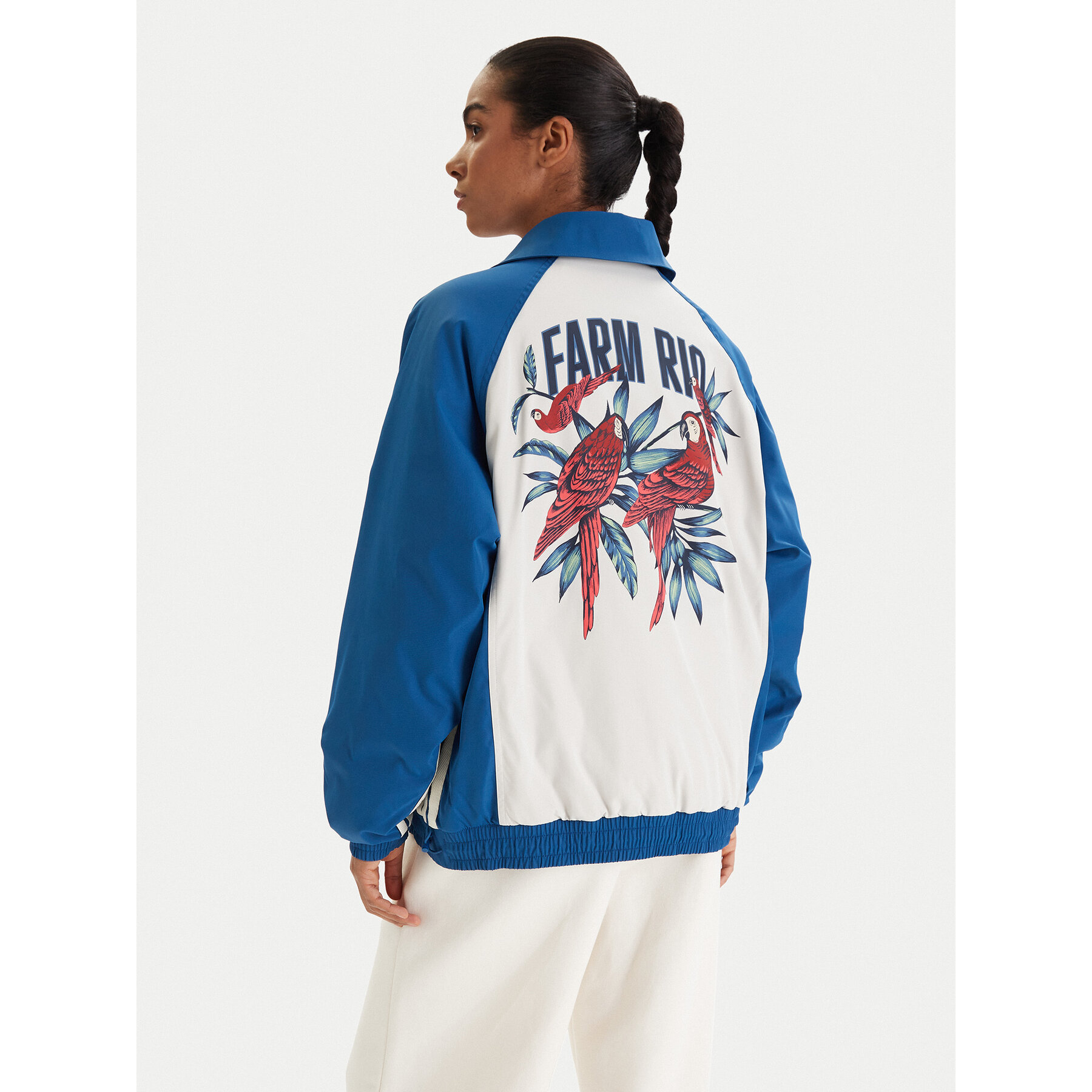 adidas Sweatshirt Farm Rio Premium KD2195 Blau Oversize