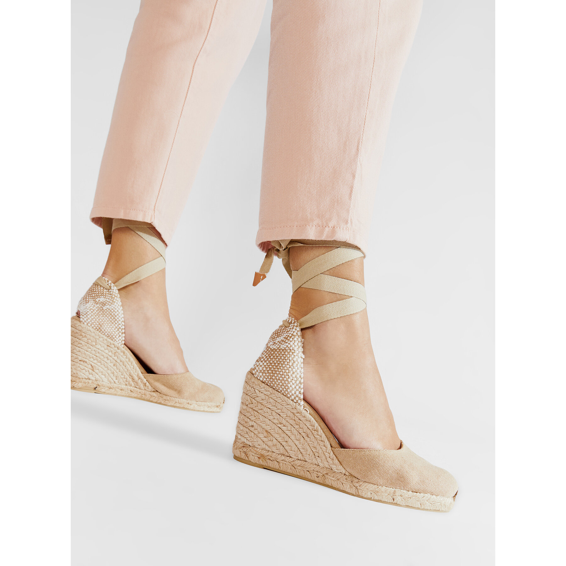 Espadrile Castañer Carina/8/002 021642-2017 Bež