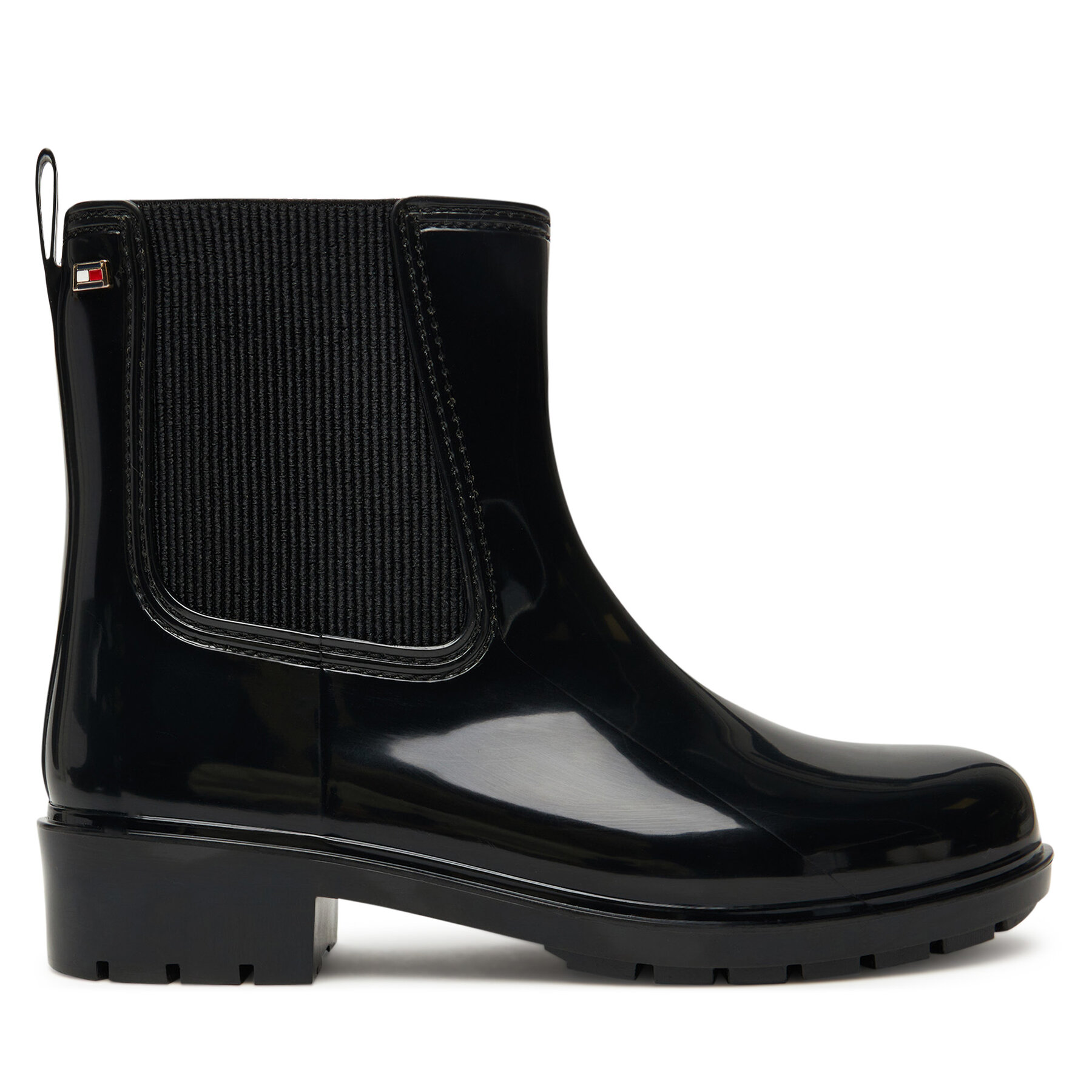 Gumáky Tommy Hilfiger Flag Hardware FW0FW08966 Čierna