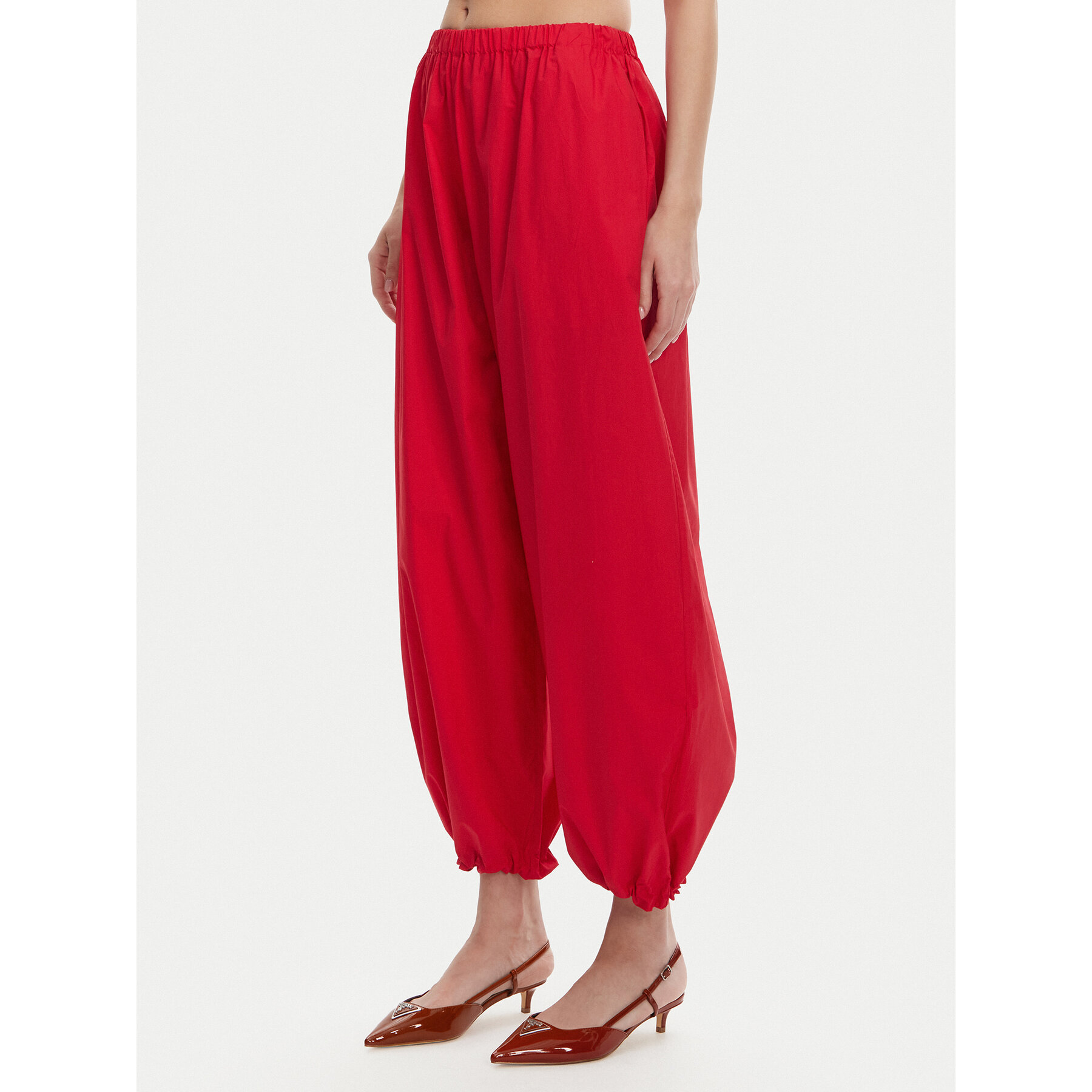PINKO Stoffhose 105210 A2LD Rot Relaxed Fit