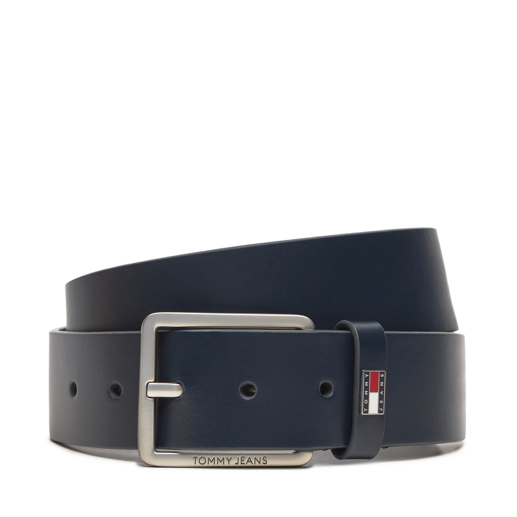 Ceinture homme Tommy Jeans Tjm Flag Leather 4.0 AM0AM12420 Bleu marine