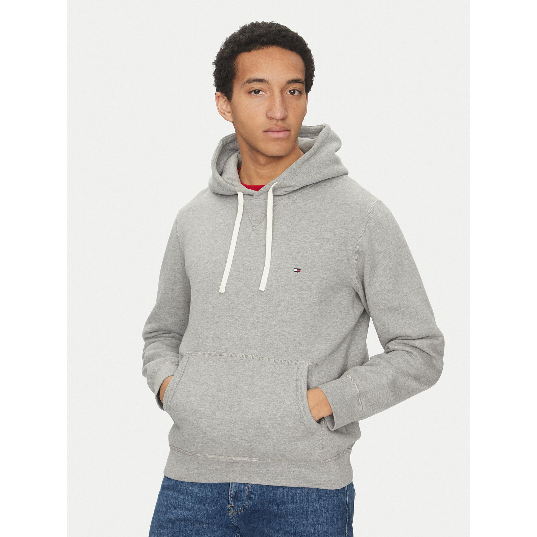 Tommy Hilfiger Sweatshirt Essential MW0MW37230 Grau Regular Fit