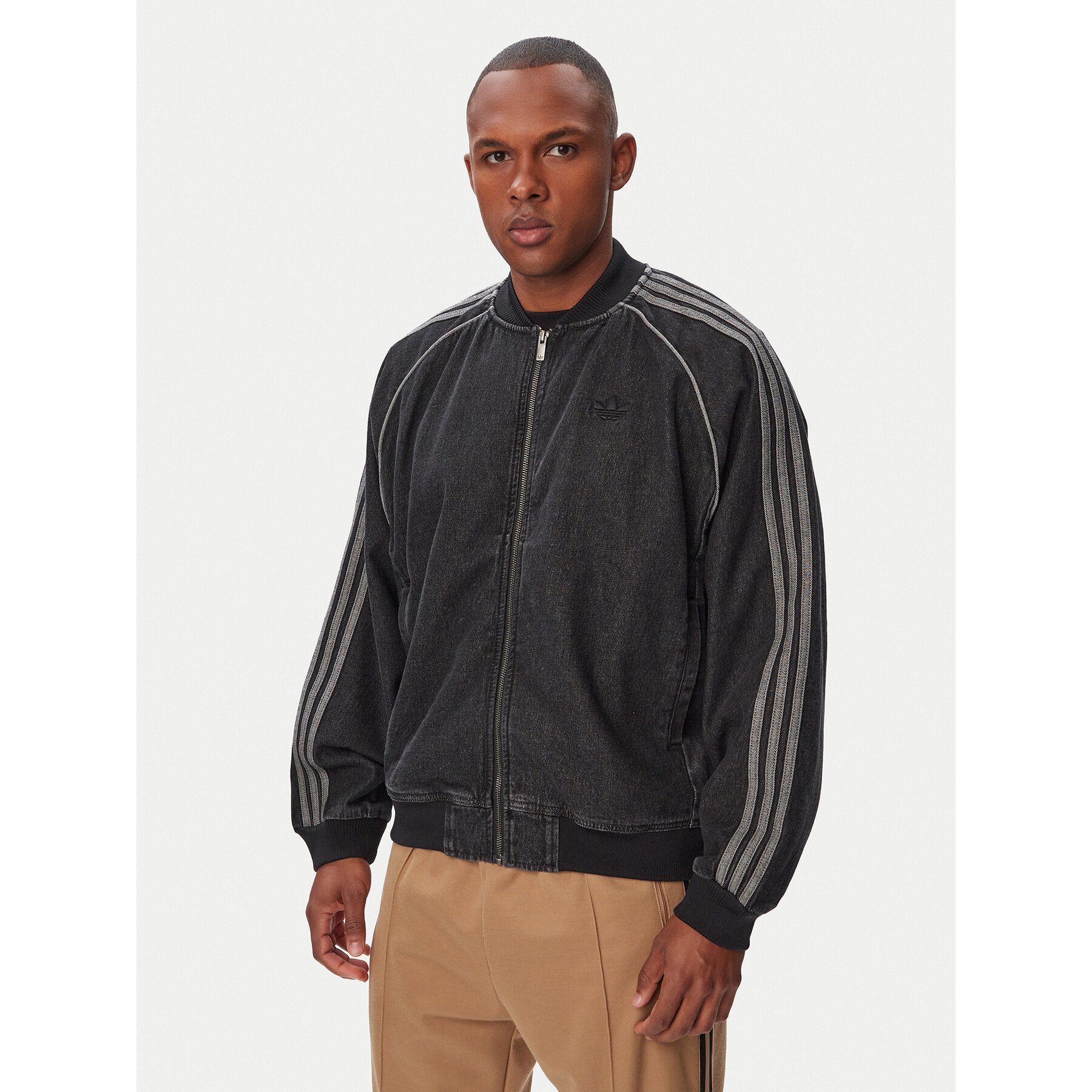 adidas Jeansjacke Sst Adicolor KS4963 Schwarz Loose Fit