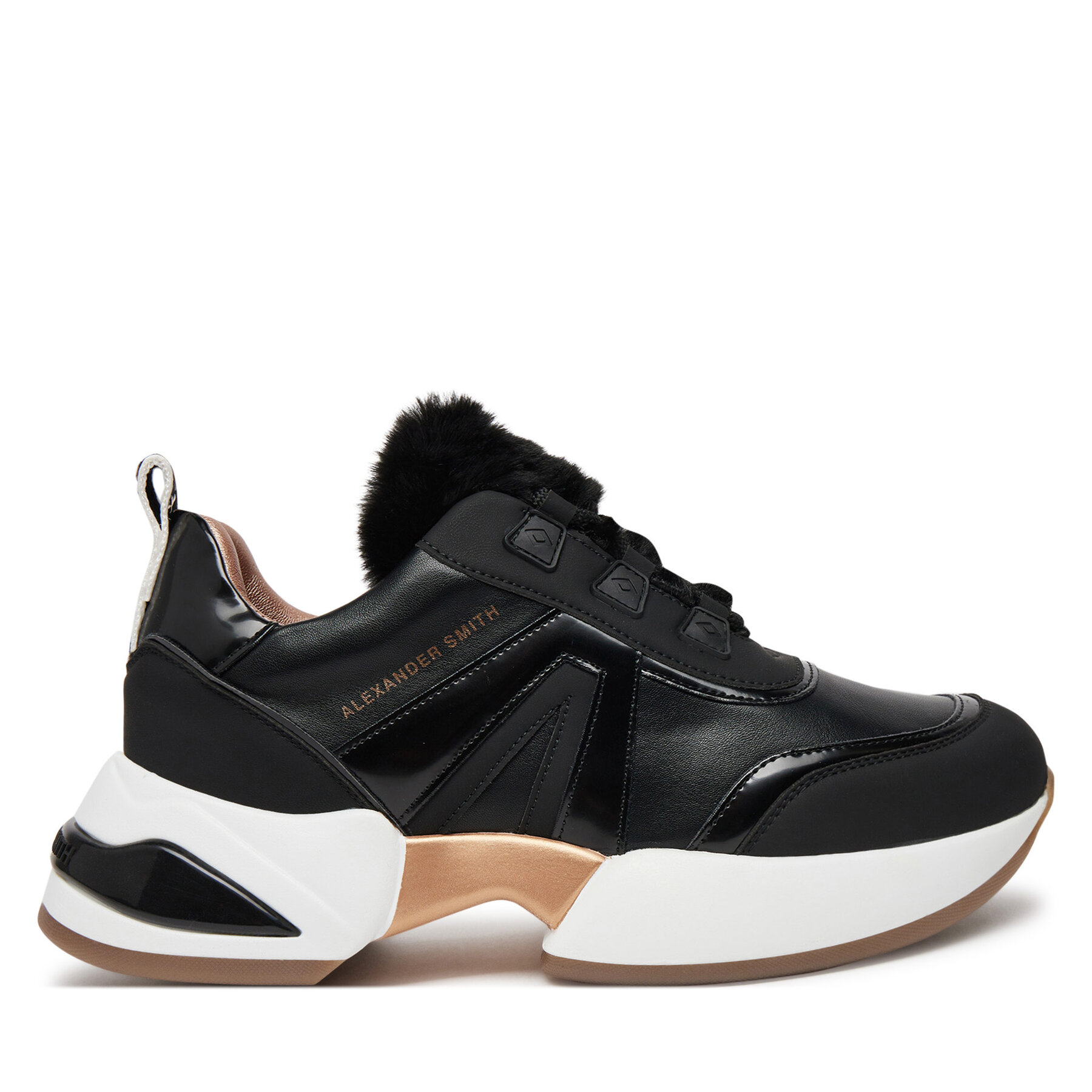 Damen Sneakers Alexander Smith, Schuhgröße 40, Schwarz, Marble 1159