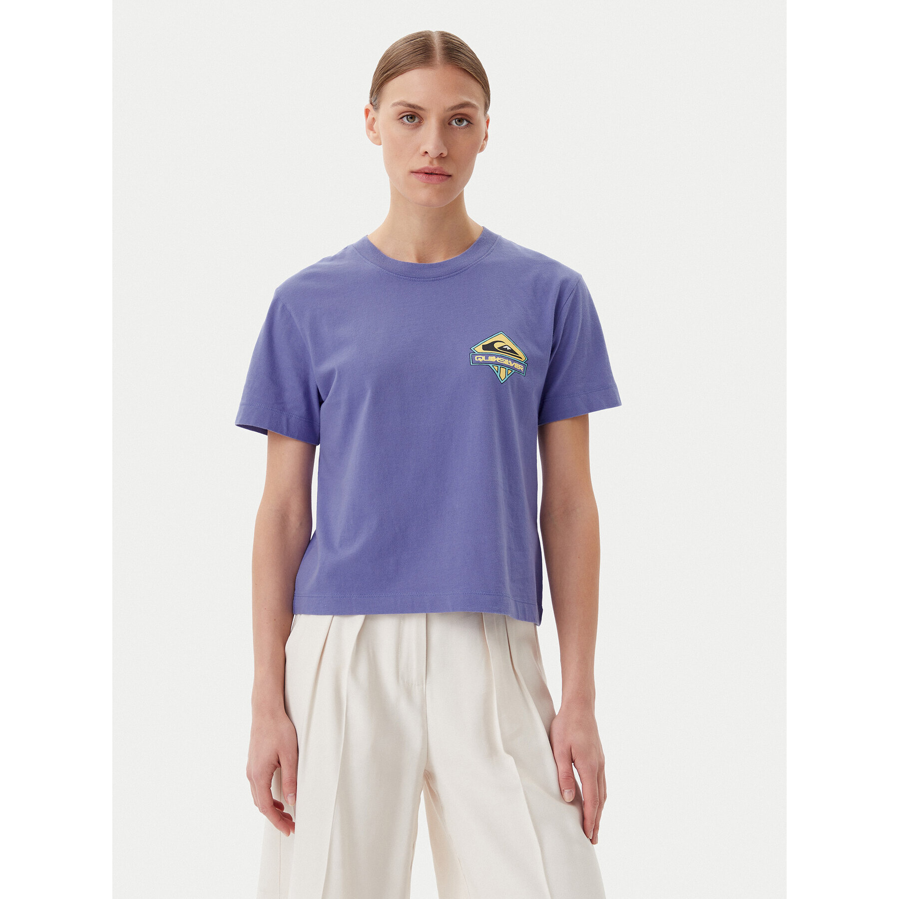 Quiksilver Quiksilver T-Shirt EQWZT03181 Μωβ Relaxed Fit