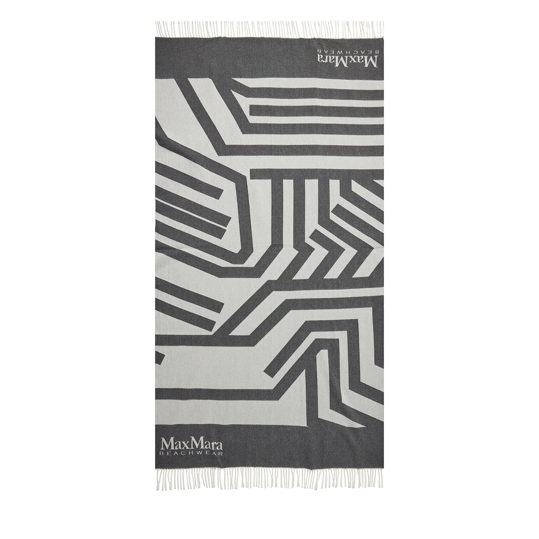 Asciugamano Max Mara Beachwear Vivy 2516591019 Nero, Taglia 00, taglia : 00
