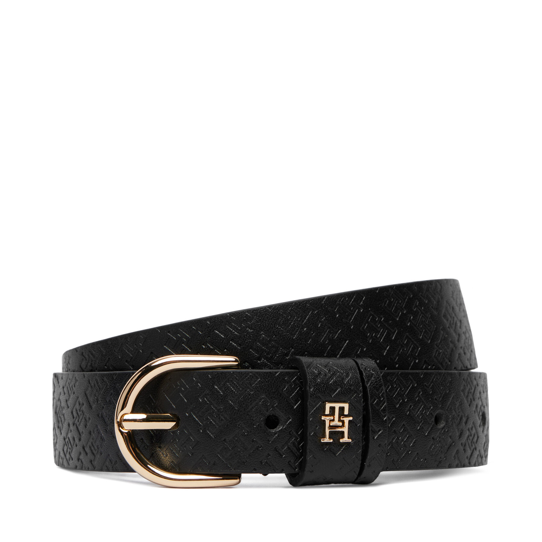 Dámsky opasok Tommy Hilfiger Ess Effortless 2.5 Go Mono AW0AW18856 Čierna