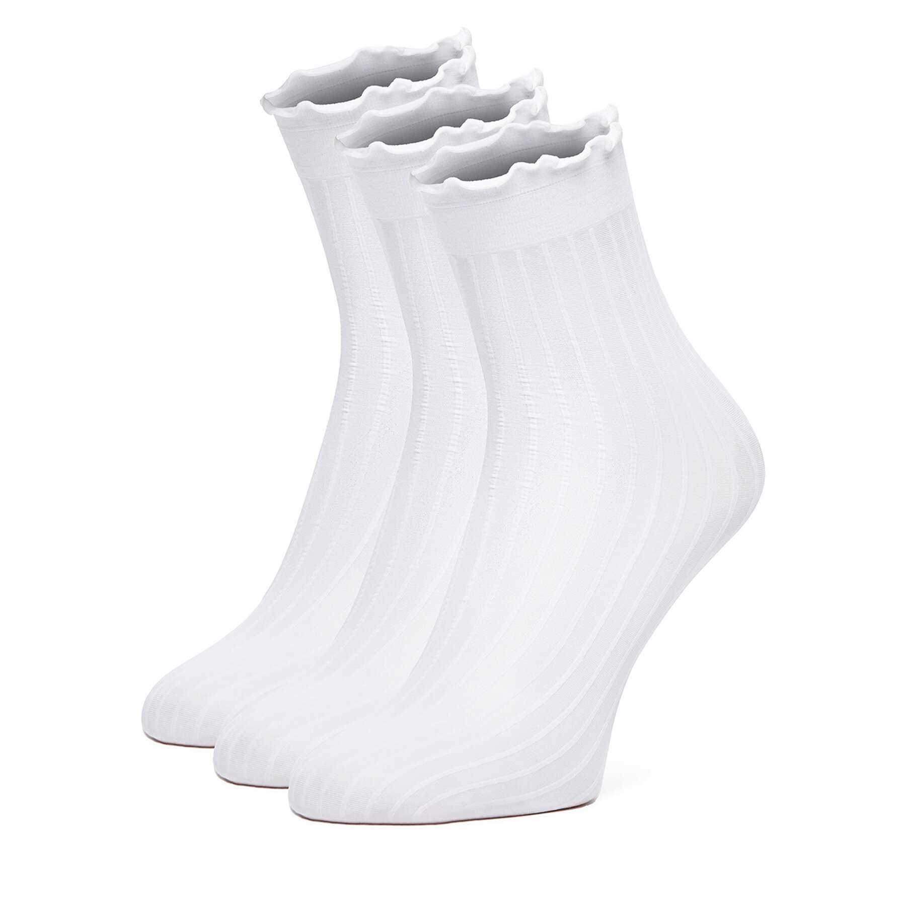 Duge čarape Nine West CEO_AS_NW_01_Z_AW25 (3-PACK) Bijela