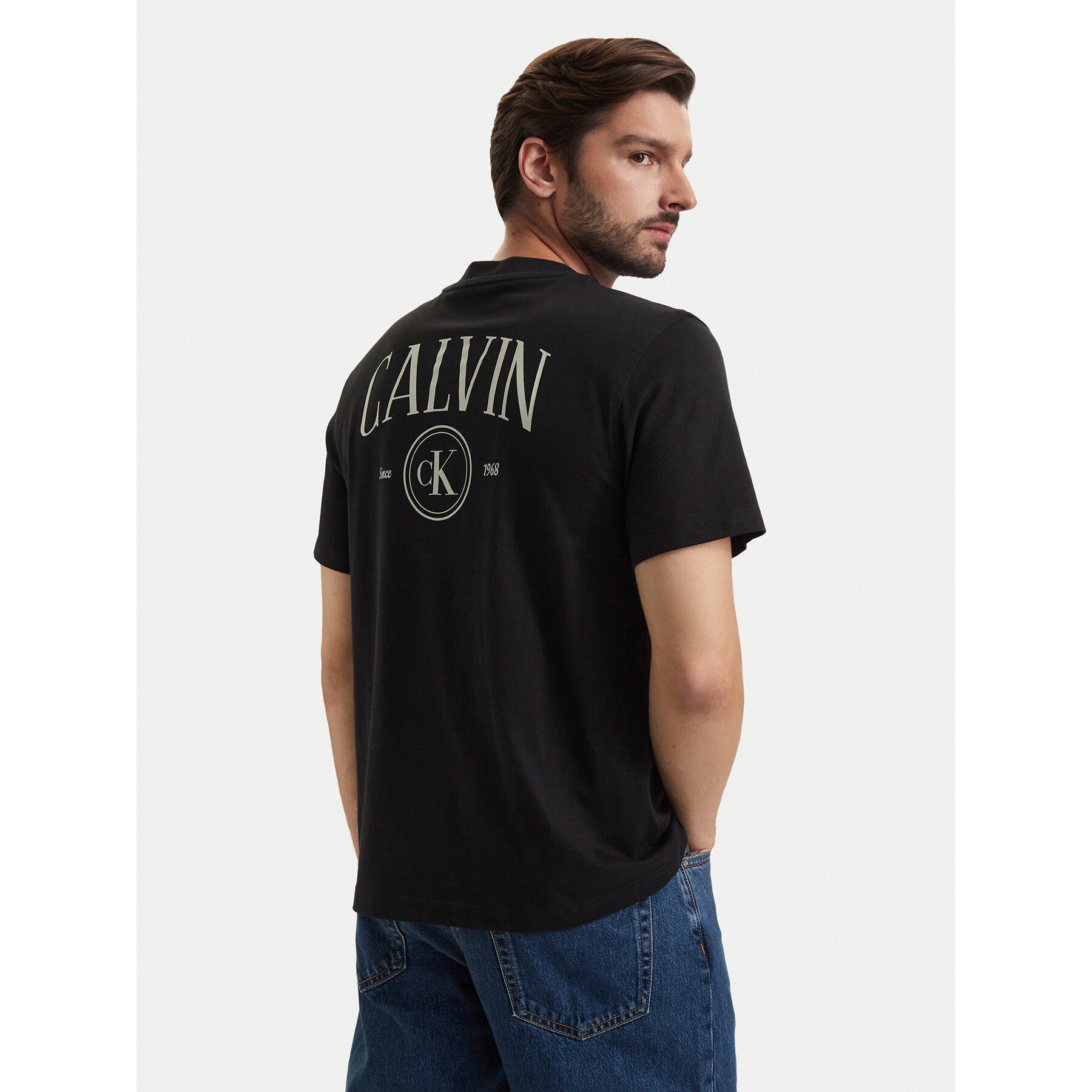 Calvin Klein Jeans T-Shirt LV04RH856G Schwarz Regular Fit