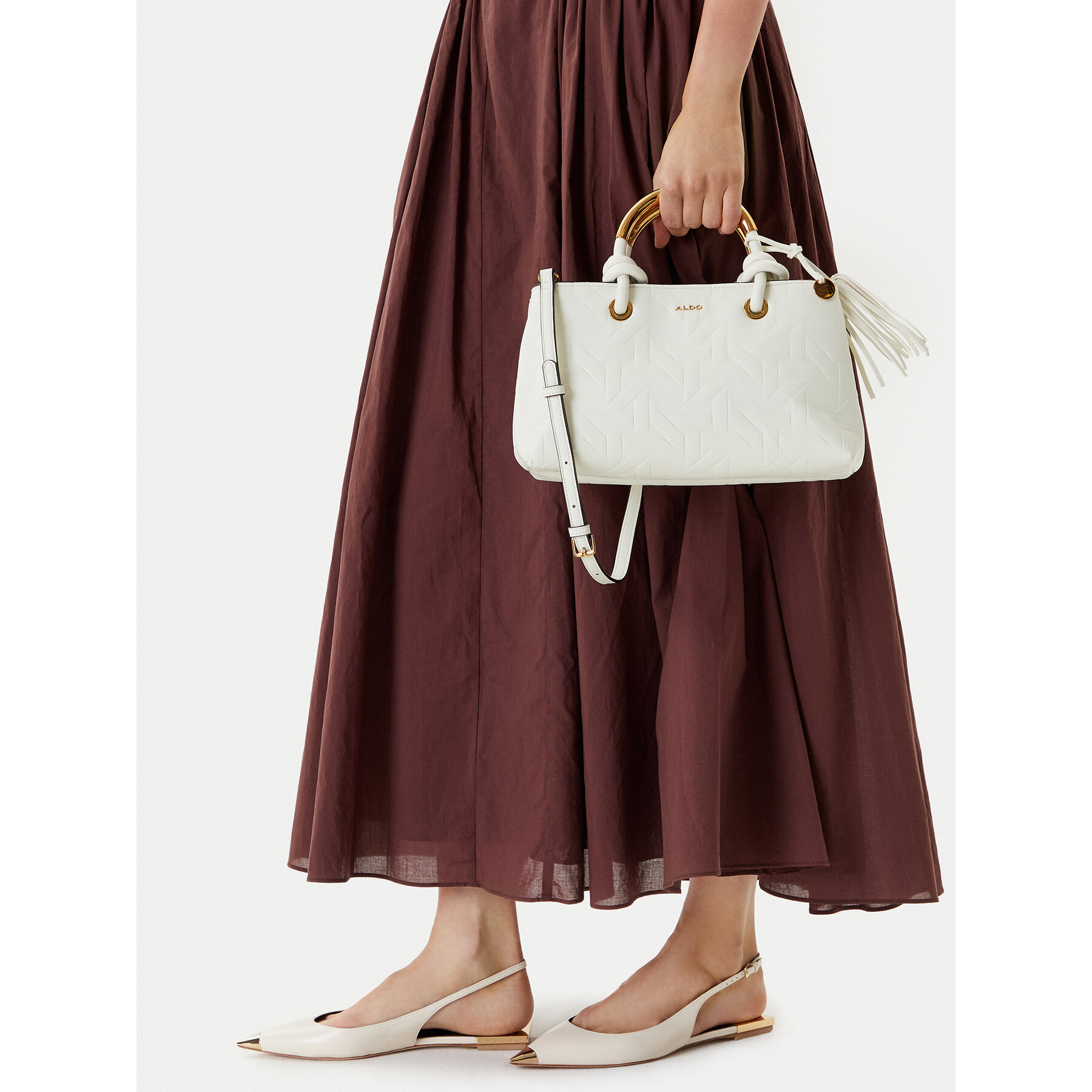 Дамска чанта Aldo Yerin 13989522 Екрю