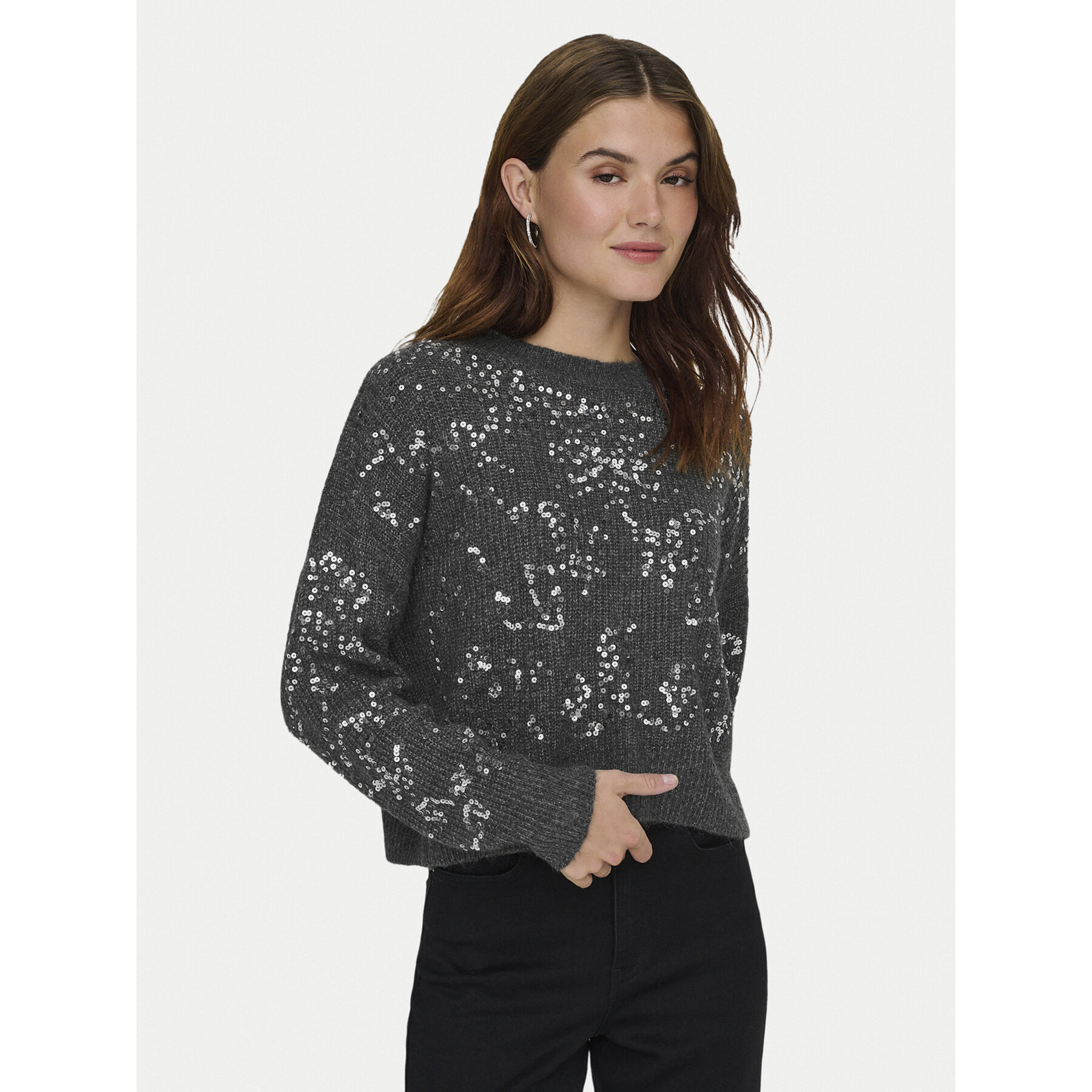 ONLY Pullover Alta 15353230 Grau Regular Fit