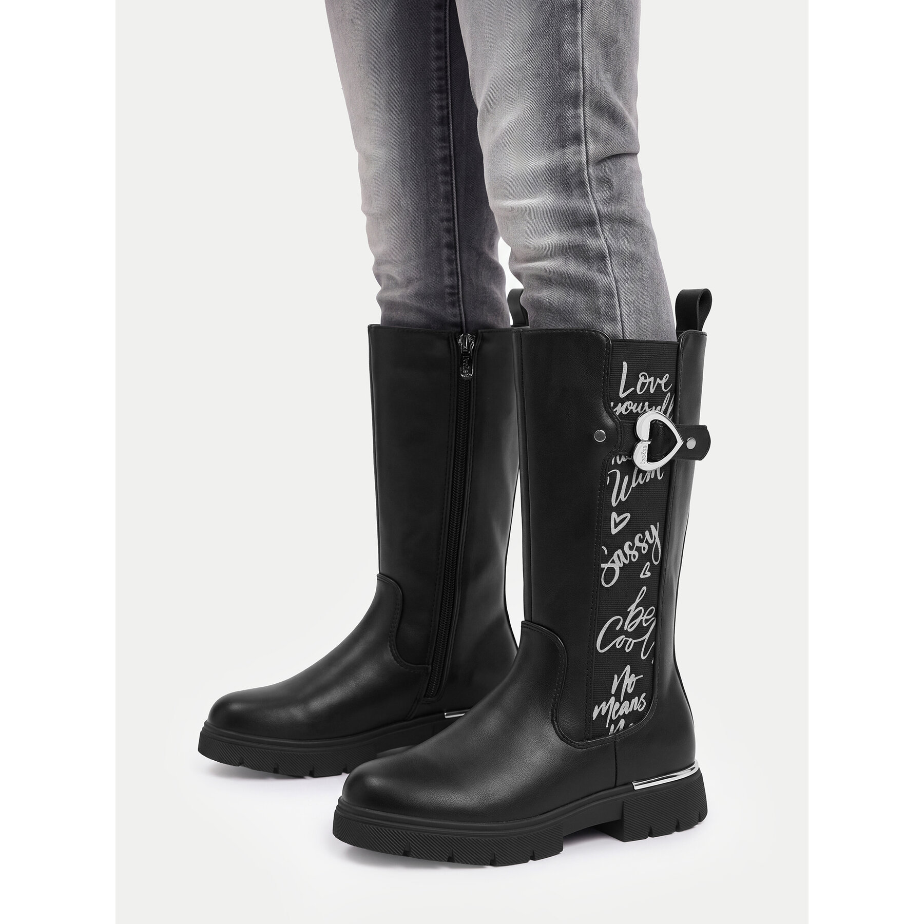 Čižmy DeeZee CEO-CS6205-04 Čierna