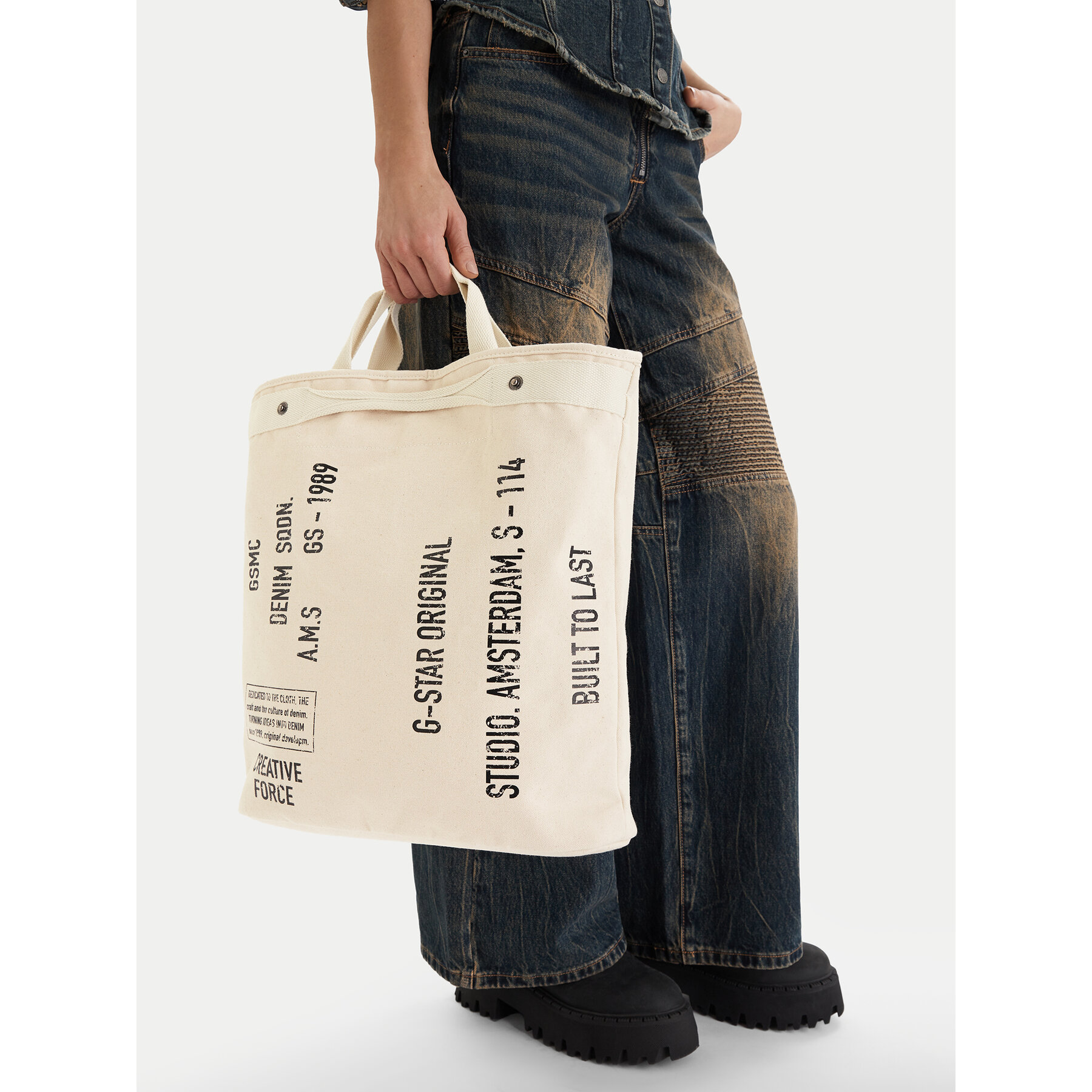 Τσάντα G-Star Raw EO-XC8537A Εκρού