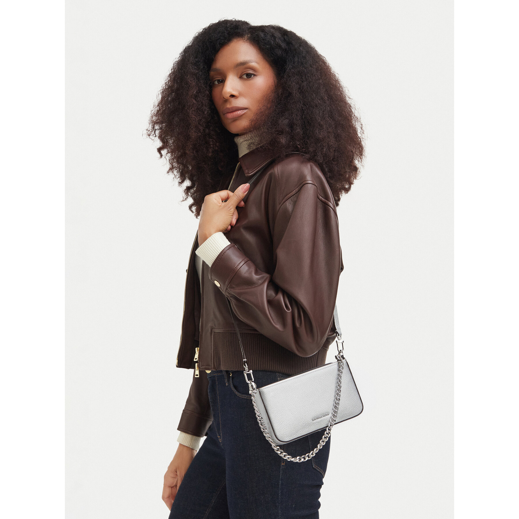 Τσάντα MICHAEL Michael Kors Bryant 32S5SYTC5M Ασημί