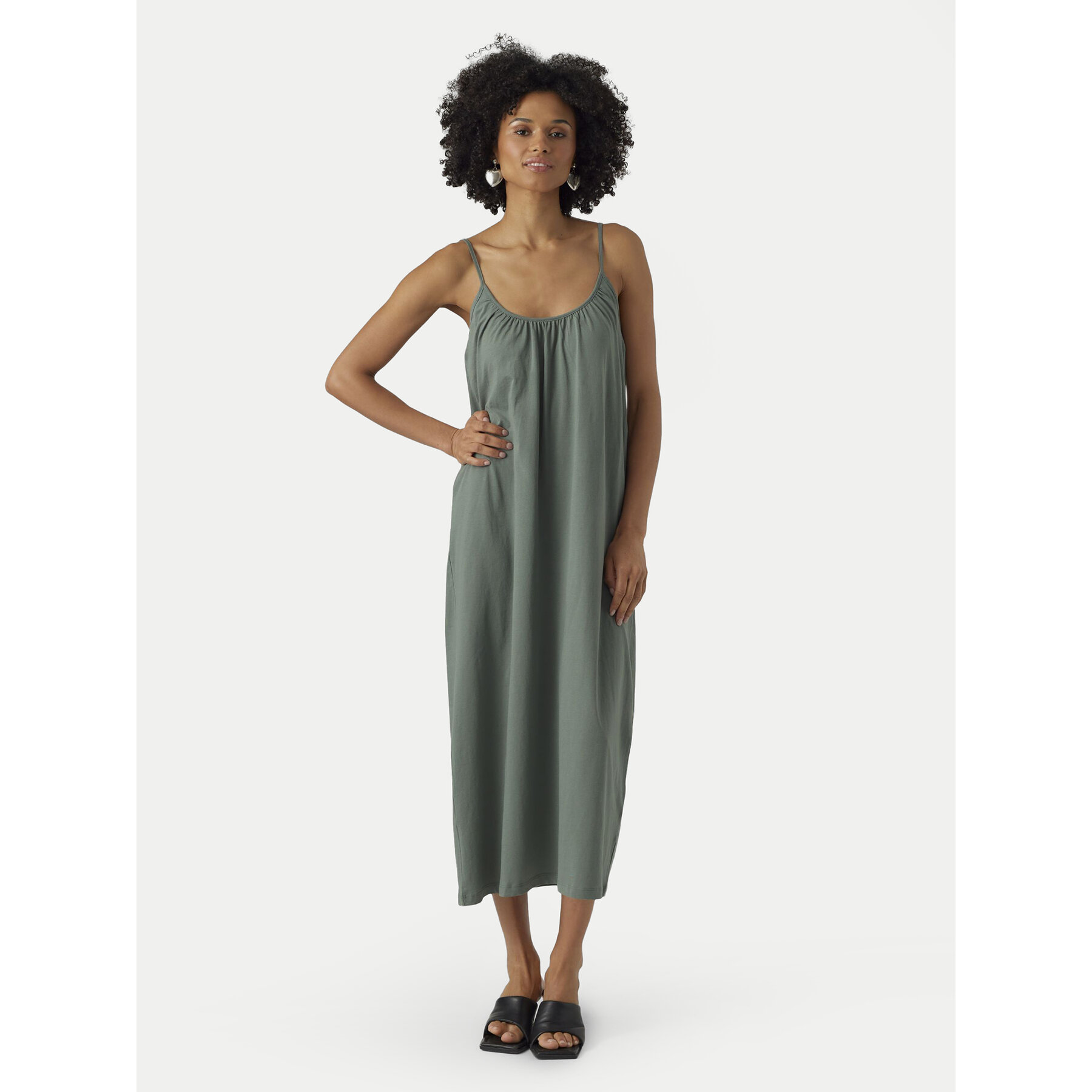 Vero Moda Sommerkleid Luna 10286077 Grün Regular Fit
