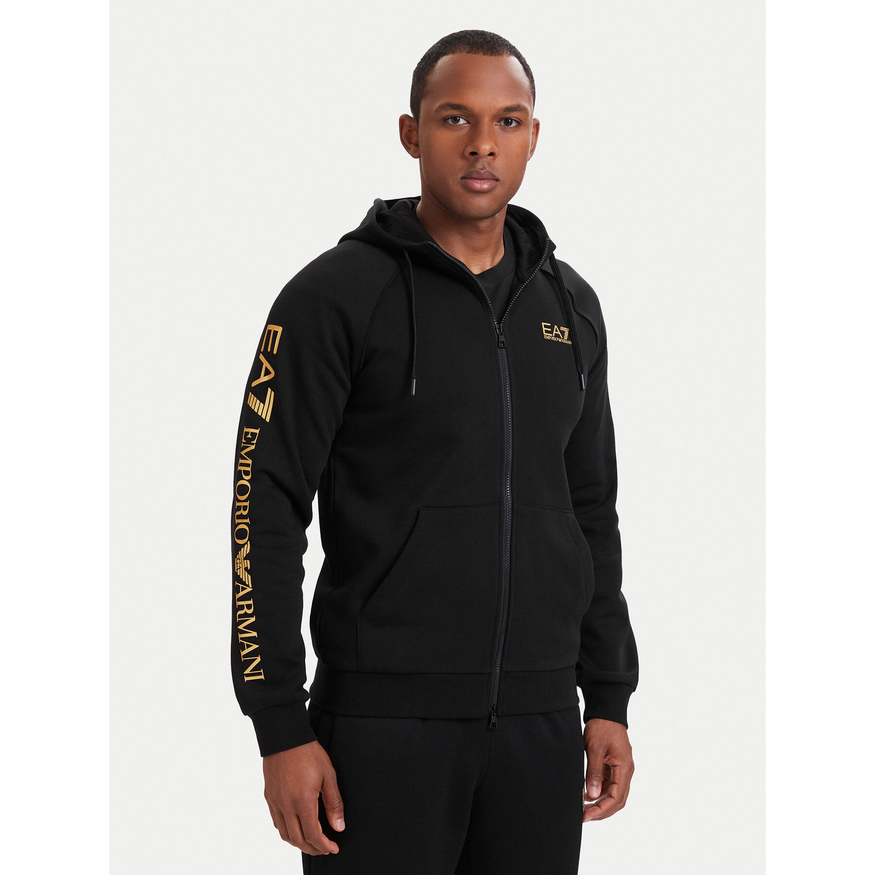 EA7 Emporio Armani Sweatshirt 7M001047 AF10377 MC004 Schwarz Regular Fit