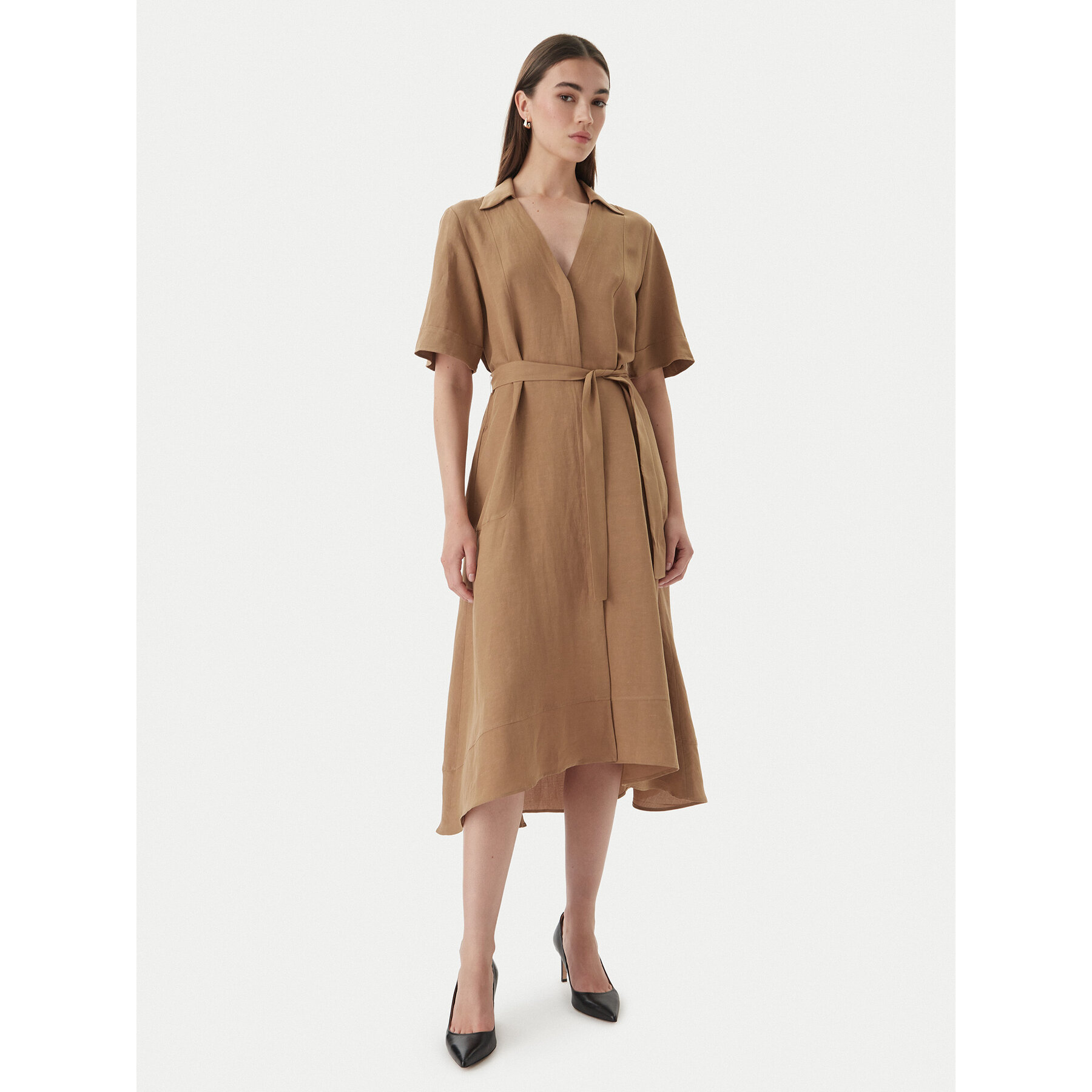 Marella Hemdkleid Emme by Marella Detto 2615221082 Braun Regular Fit