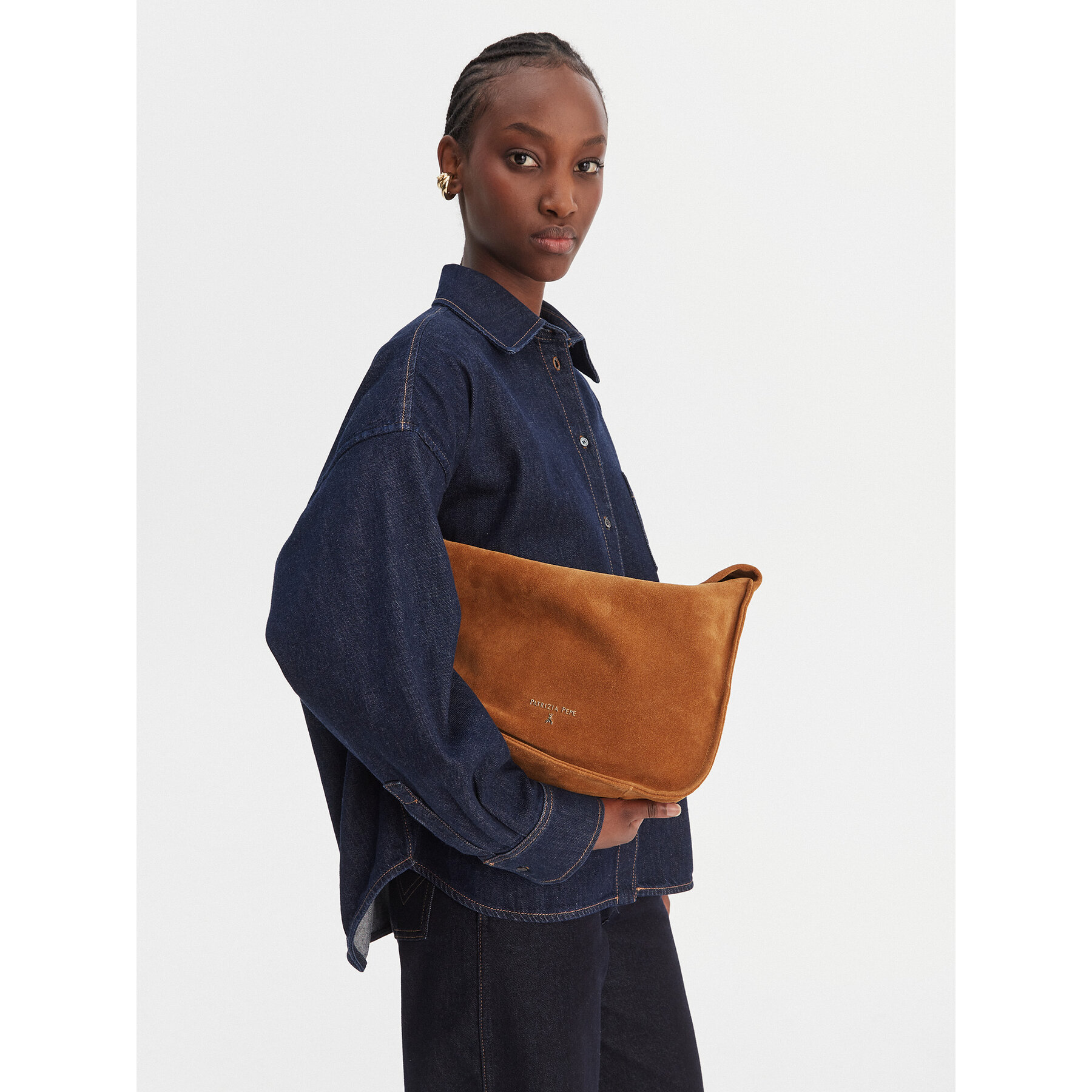 Geantă Patrizia Pepe 8B0314/L152-brB878 Maro