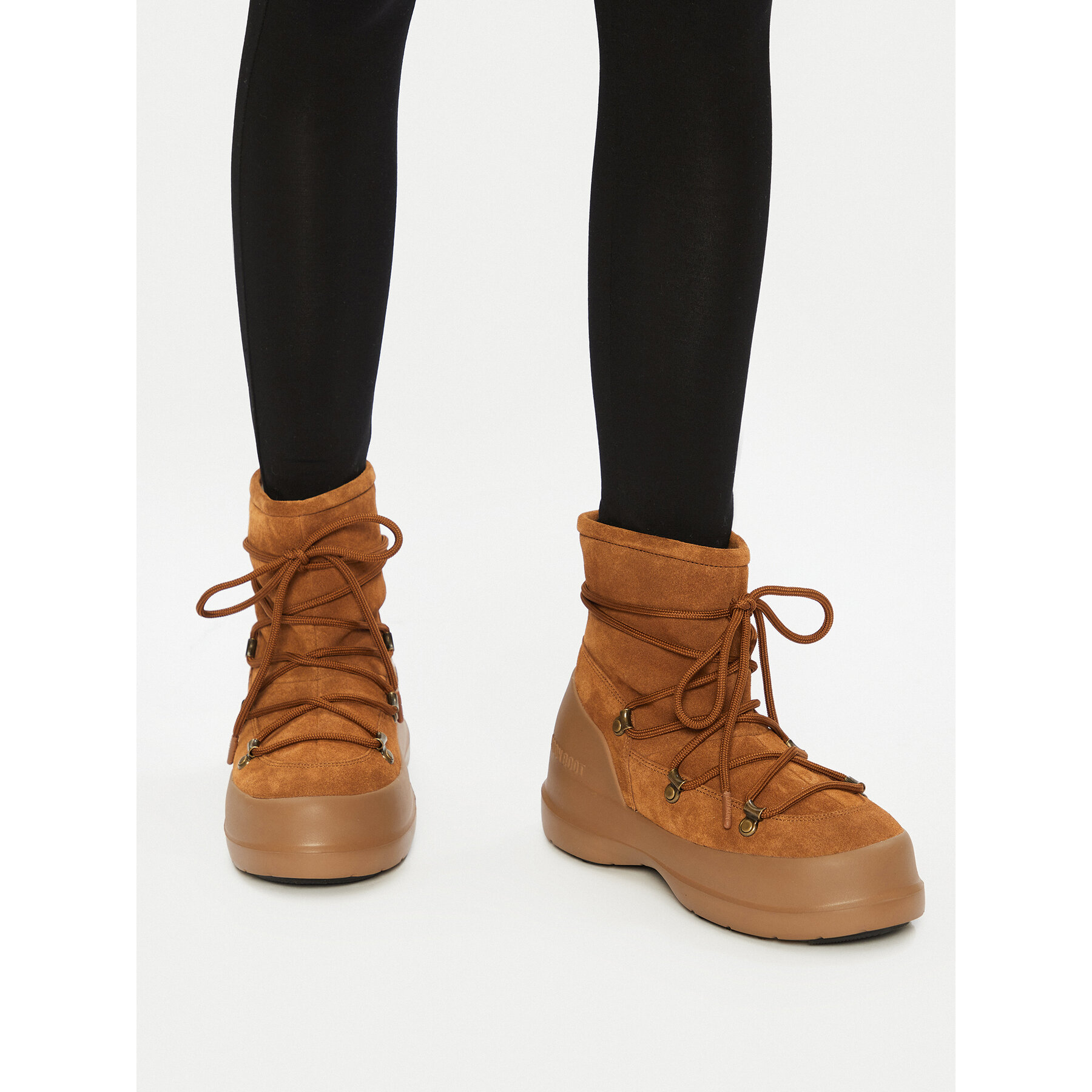 Cizme de zăpadă Moon Boot Luna Boot Suede 80D2480030 Maro