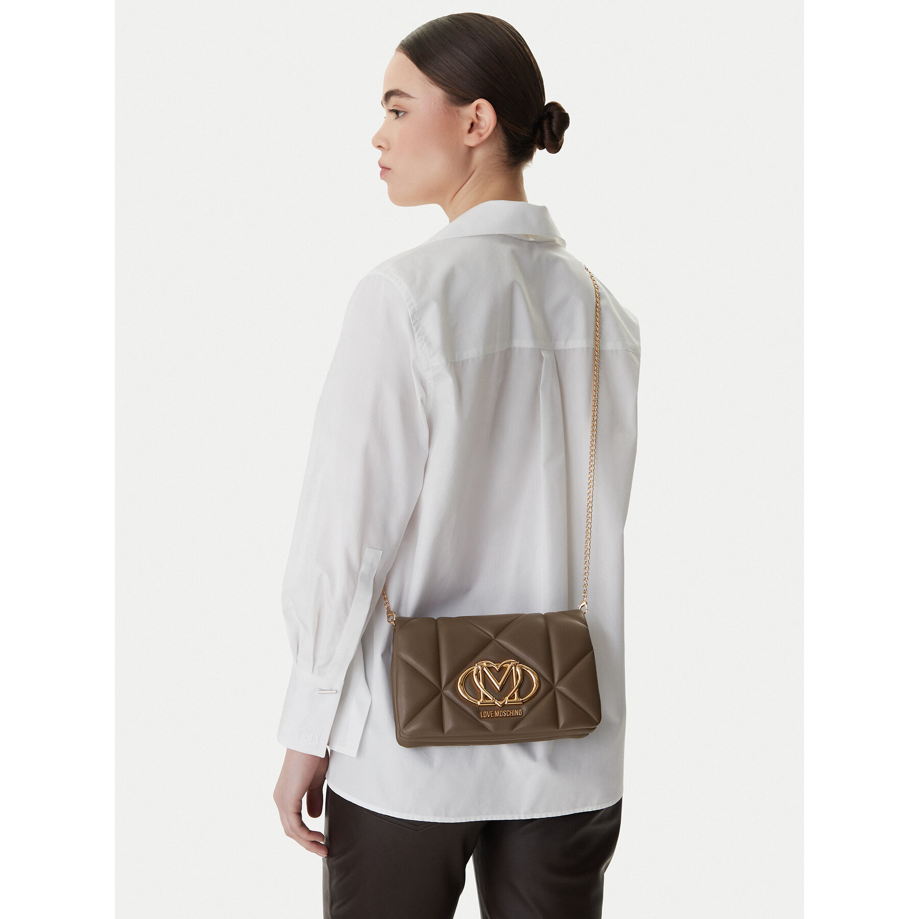 Torbica LOVE MOSCHINO JC4043PP1OLC0203 Smeđa