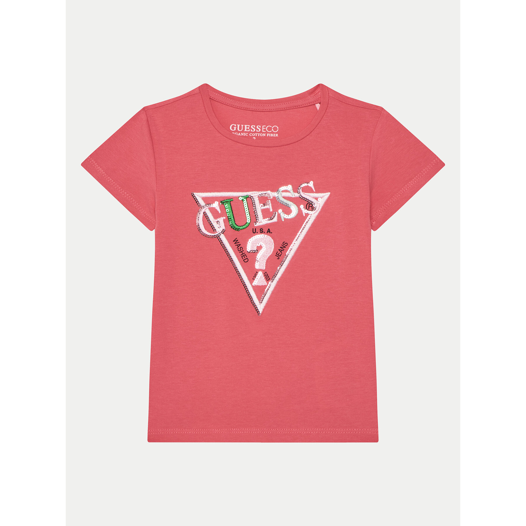 Guess T-Shirt K5RI16 K6YW4 Ροζ Regular Fit