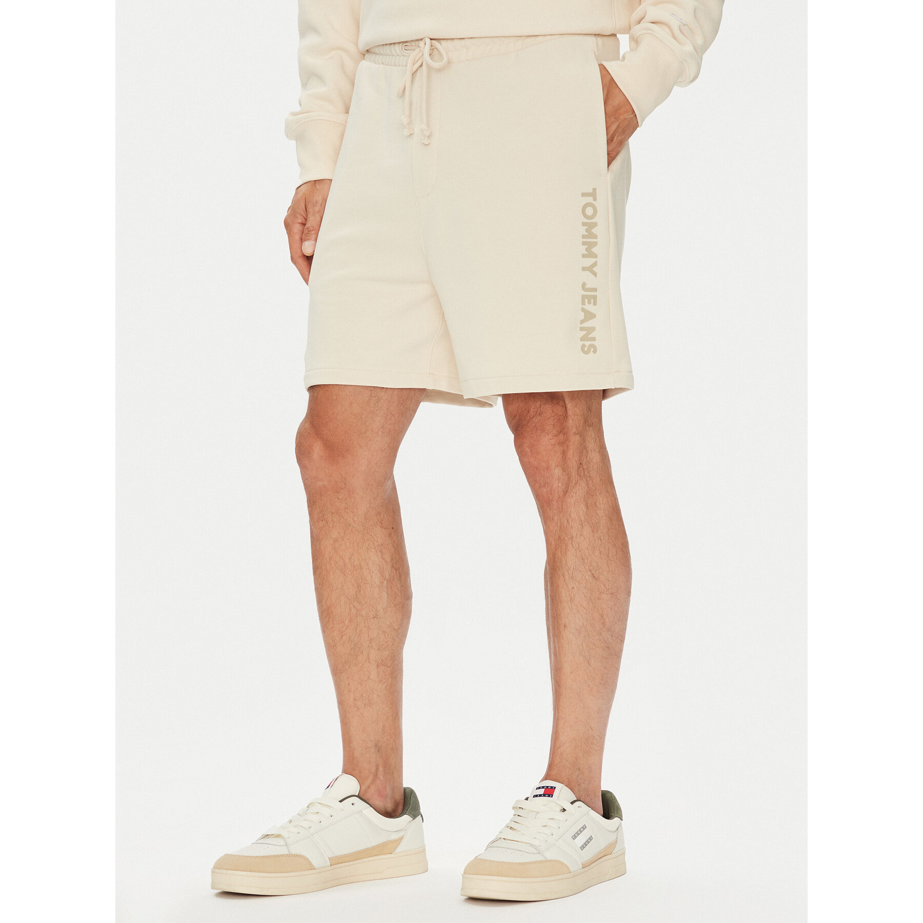 Tommy Jeans Sportshorts New Classic Beach DM0DM21781 Beige Relaxed Fit
