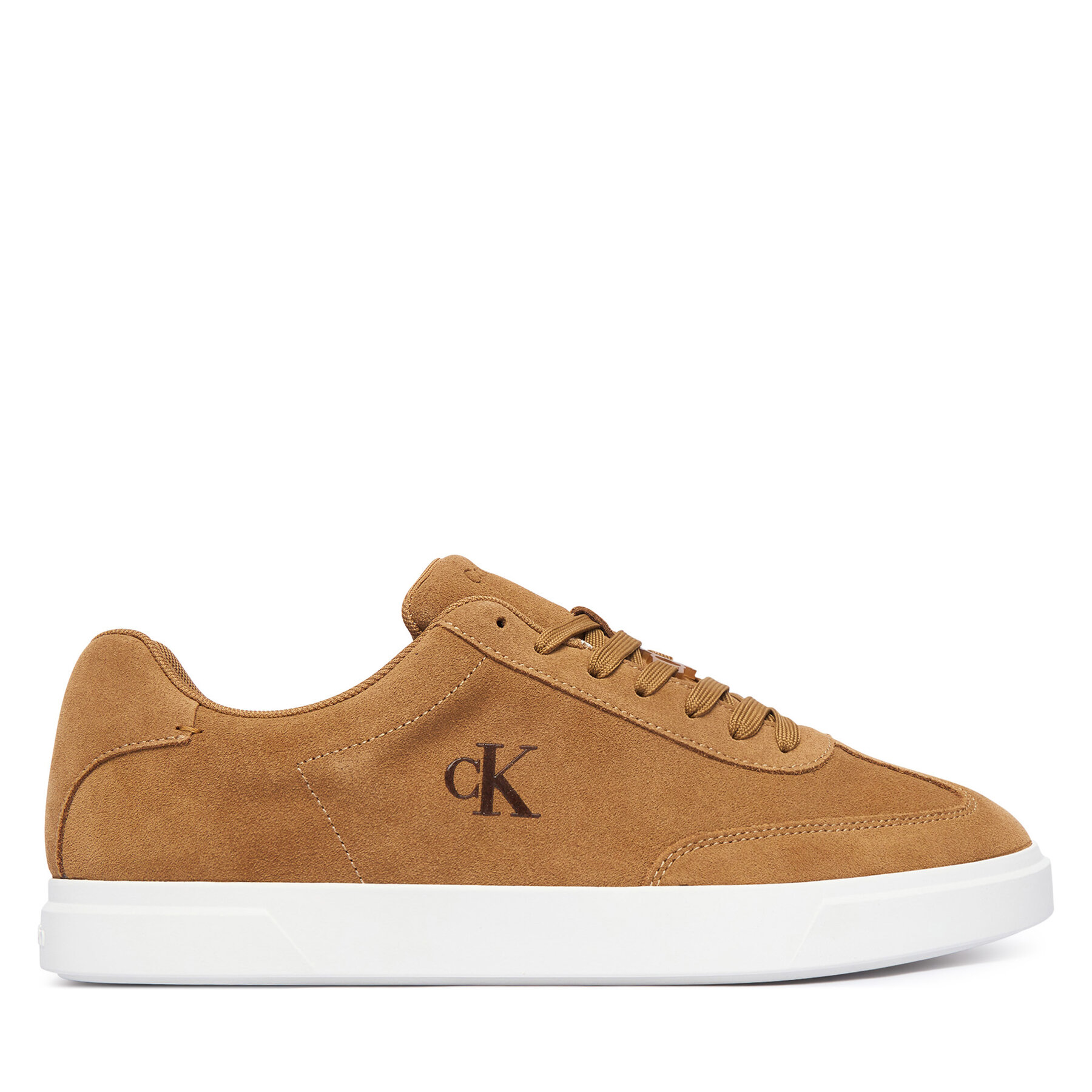 Tenisice Calvin Klein Low Prof Cupsole Wt Su HM0HM02201 Svijetlo smeđa
