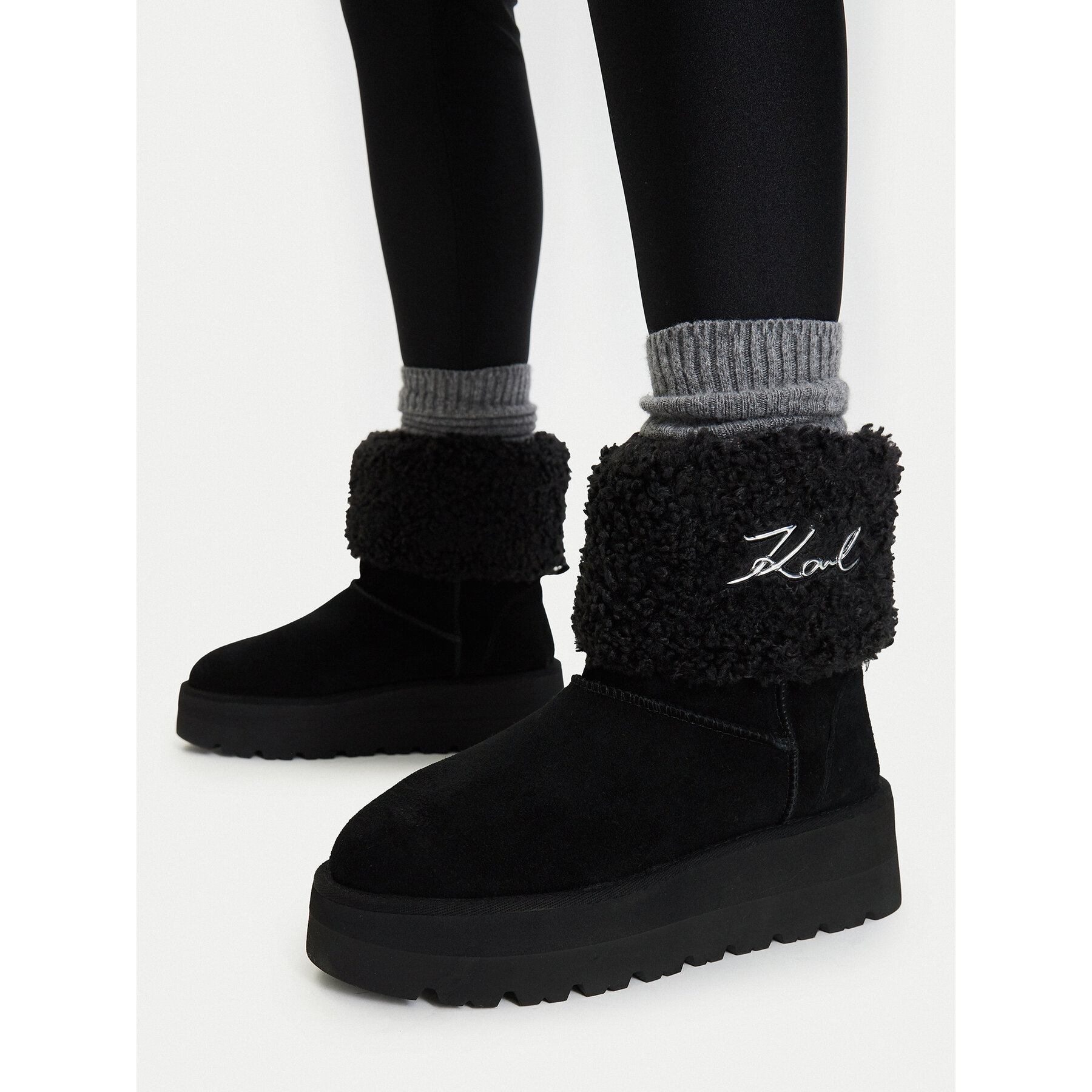 Snehule KARL LAGERFELD KL48653 Čierna