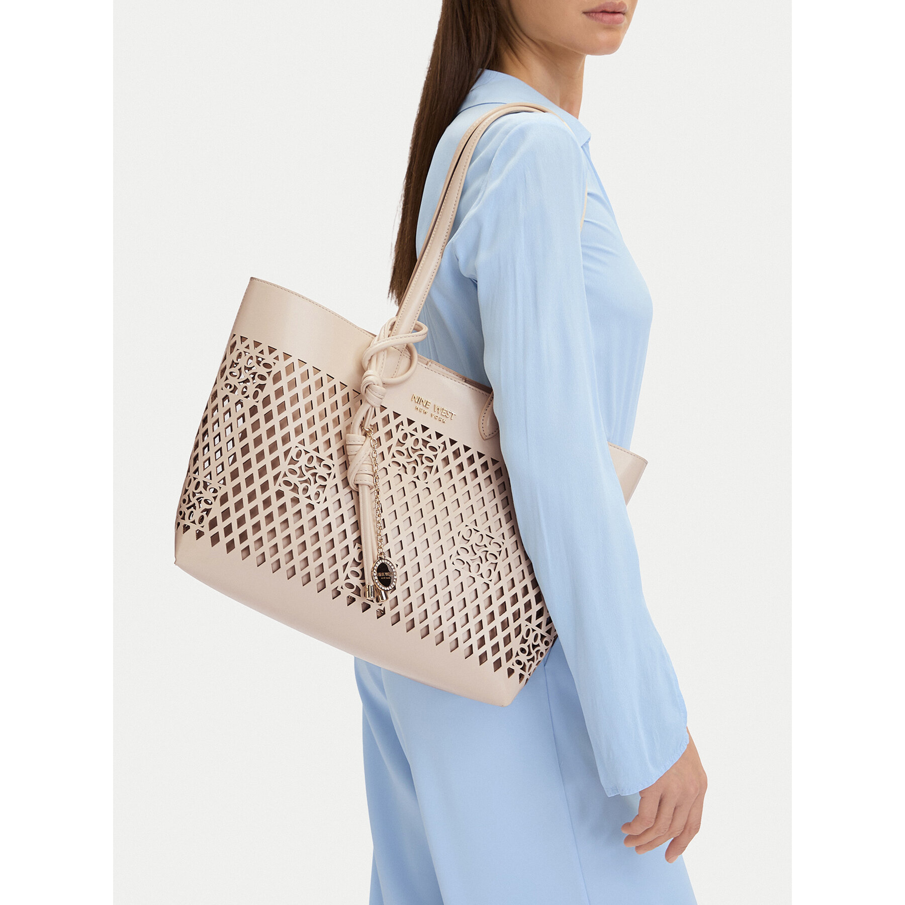 Kabelka Nine West CEO-Bleeker Petal-LDA8699A Krémová