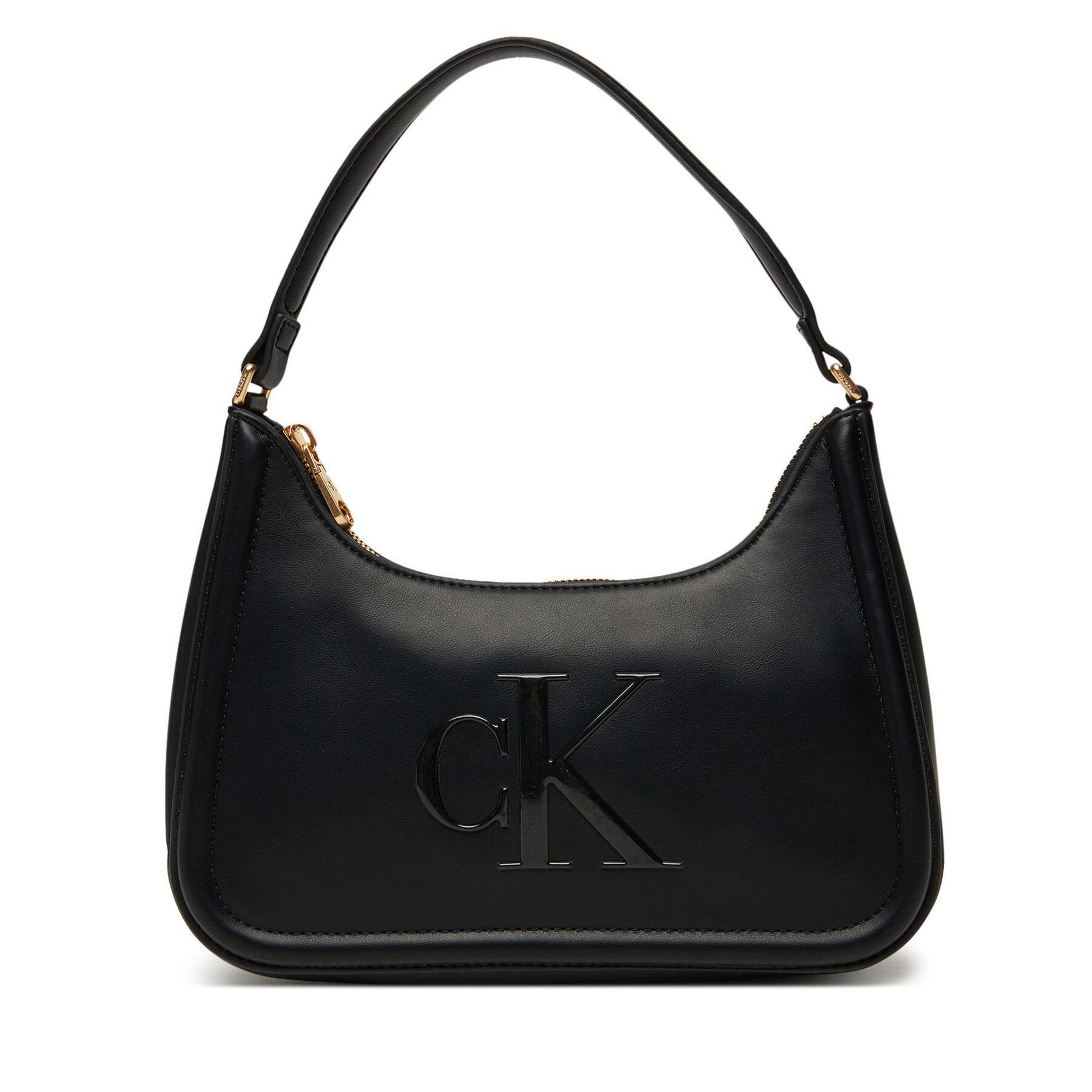 Torbica Calvin Klein Bold Ck Small Shoulder Bag LV04F3230G Crna