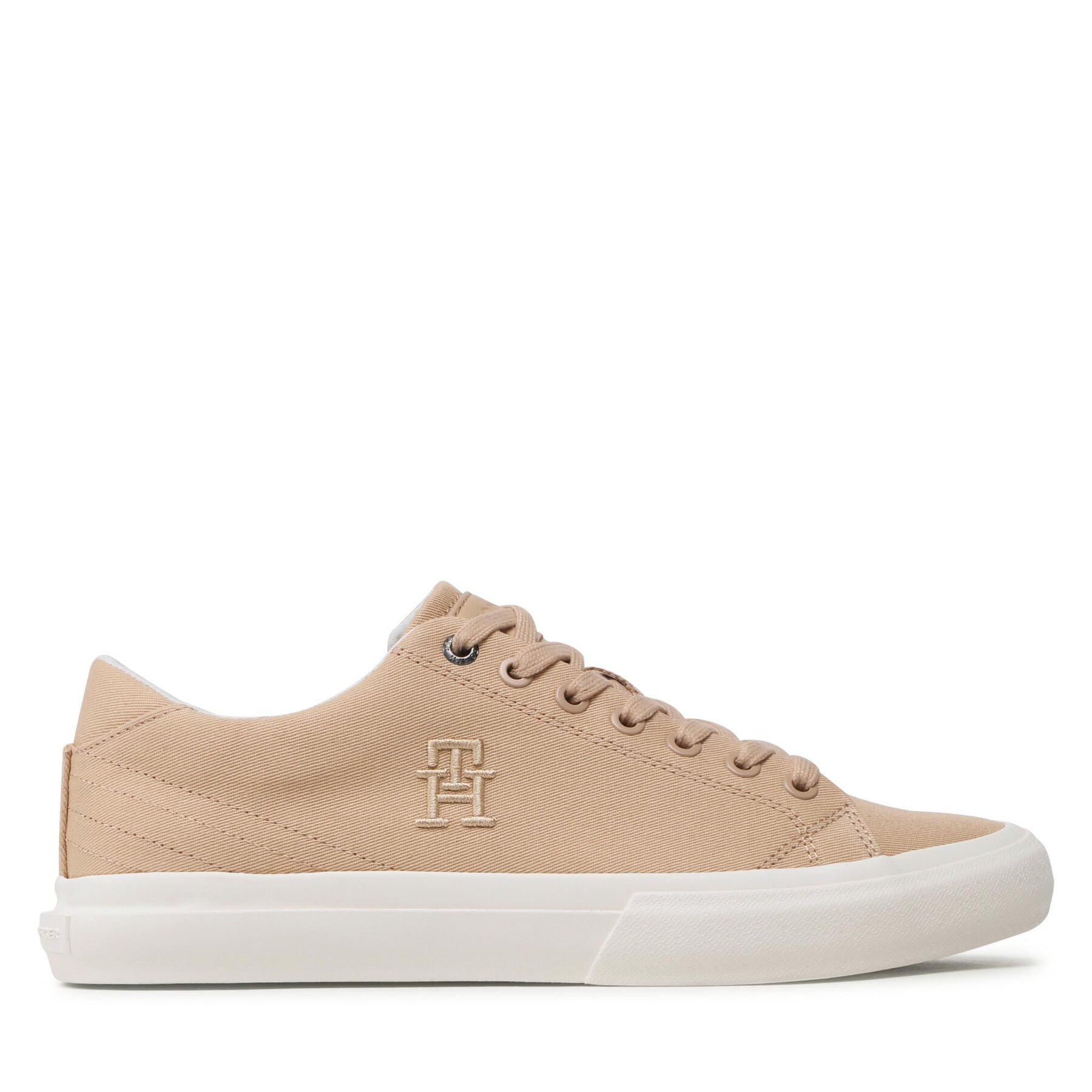 Herren Sneakers aus Stoff Tommy Hilfiger, Schuhgröße 45, Braun, Th Hi Vulc Street Low Veg Dyes FM0FM04688