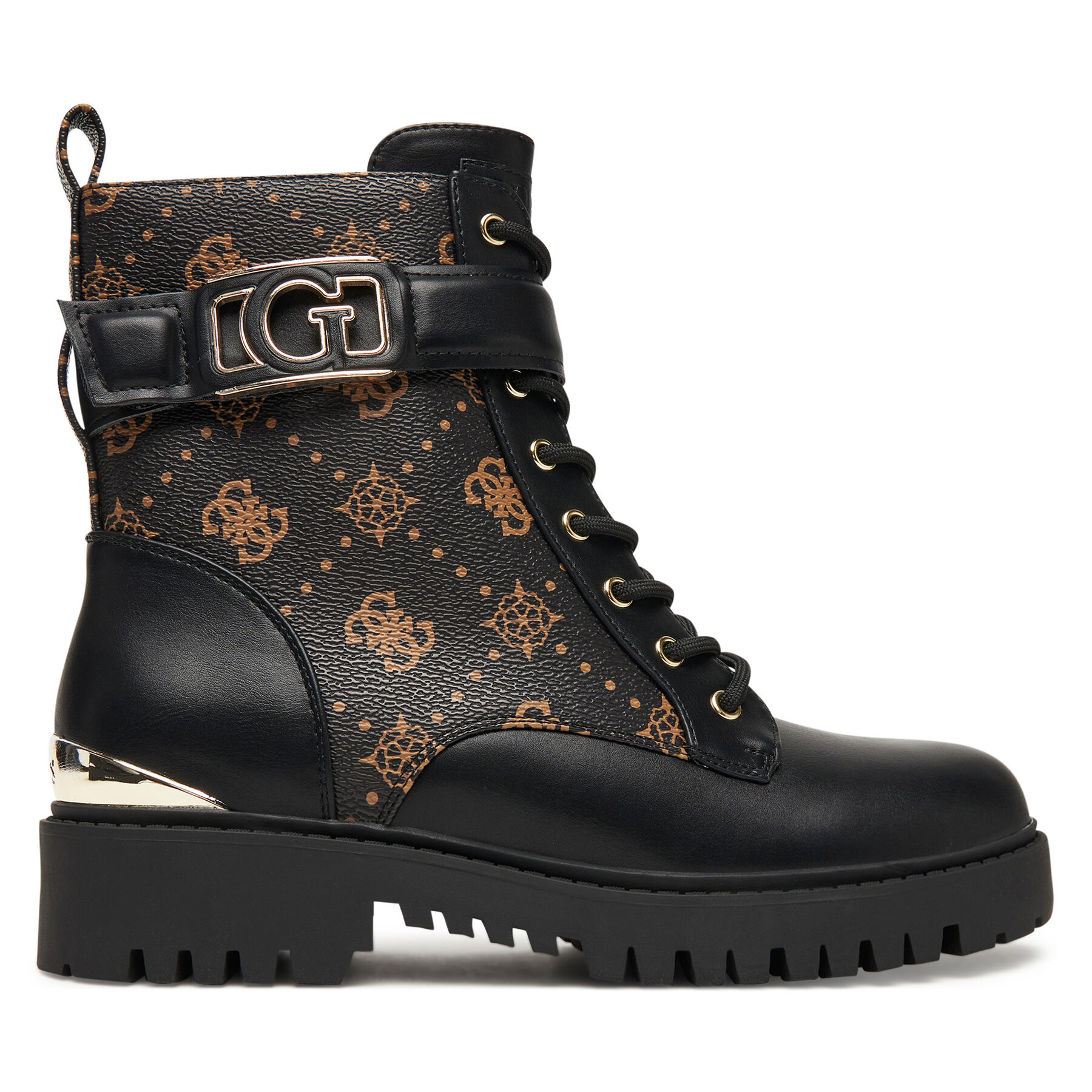 Trapper stila apavi Guess FLTORA FAL10 Melns