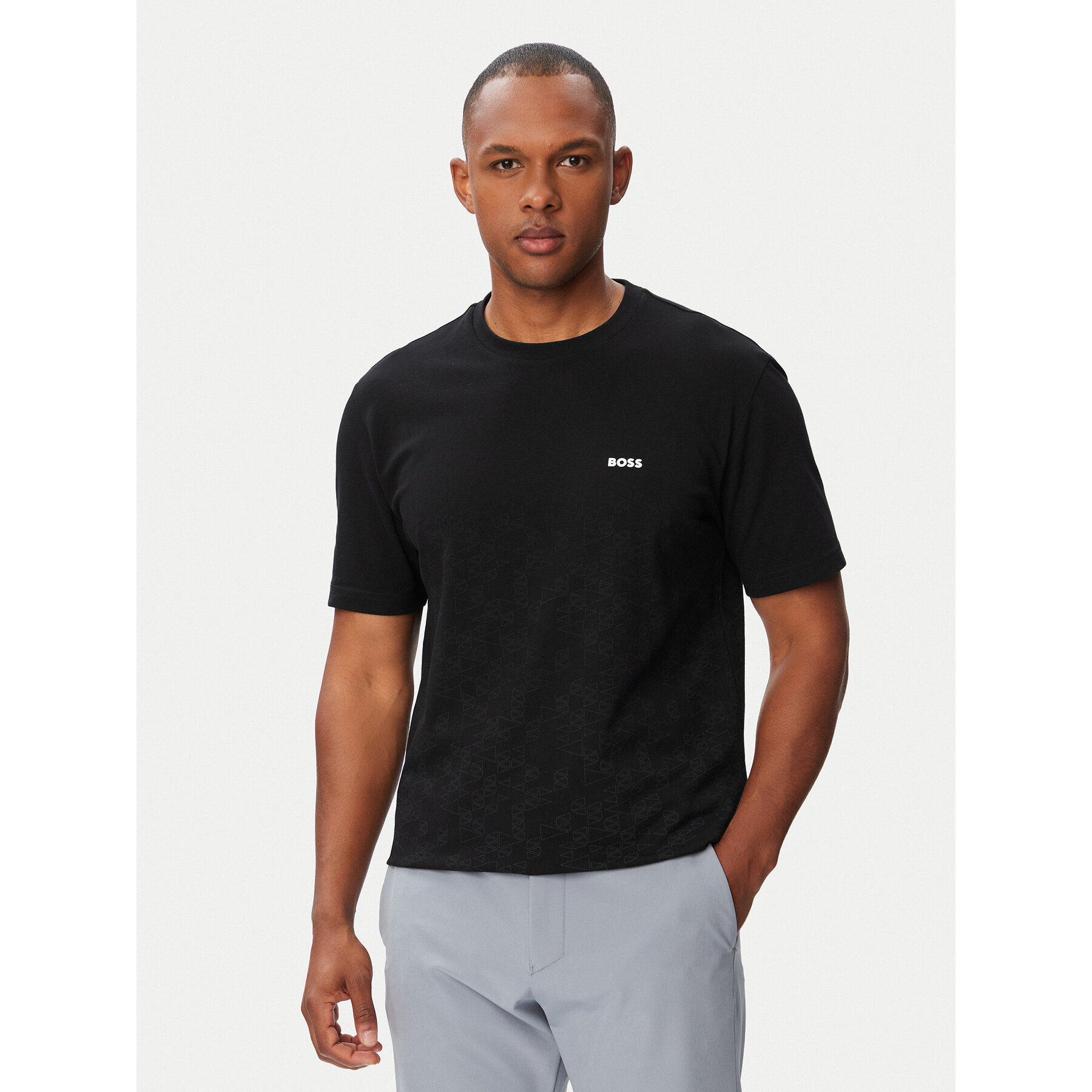BOSS T-Shirt GOC Swing AO 50566856 Schwarz Regular Fit