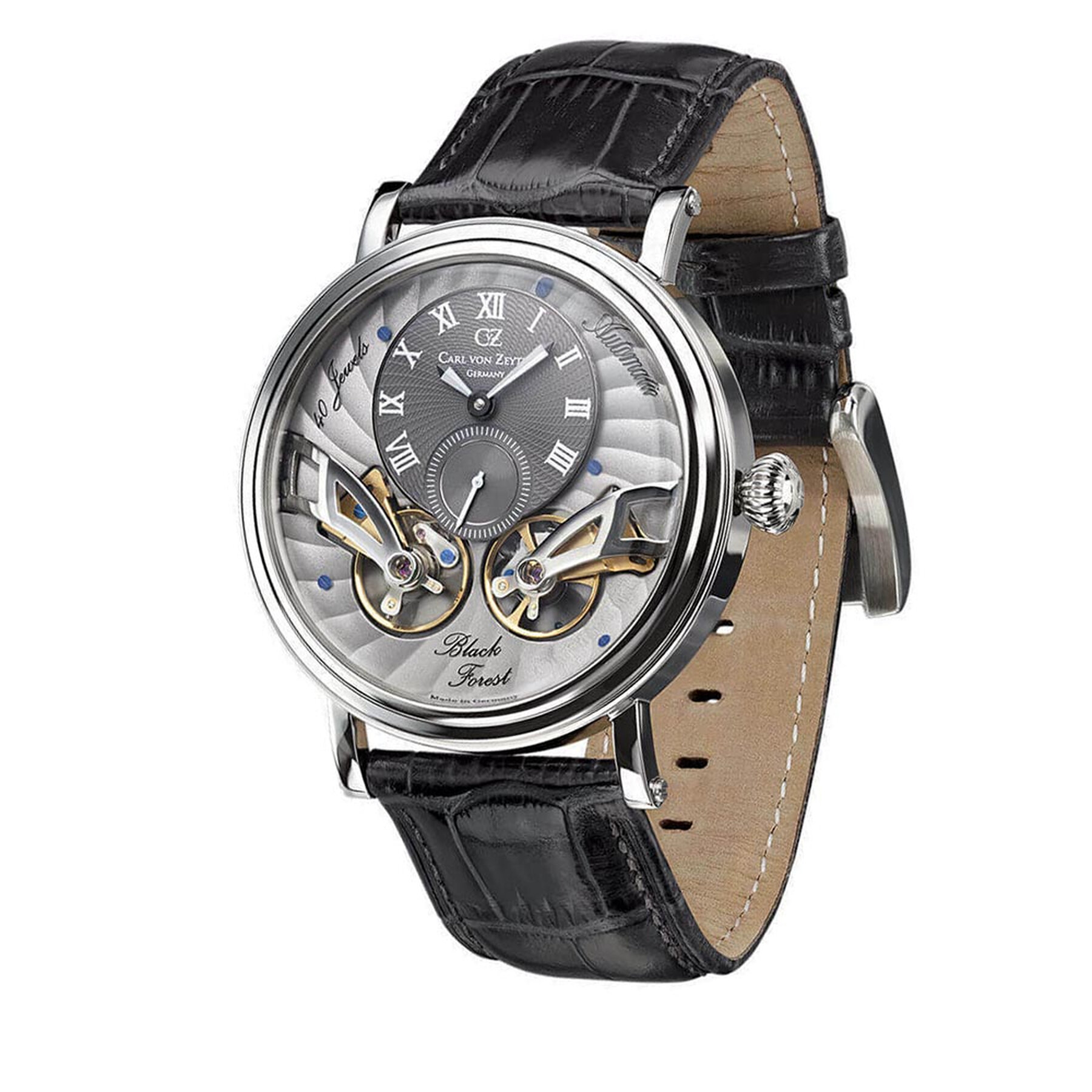 

Годинник Carl Von Zeyten Black Forest CVZ0017SGYS Black/Silver, Чорний