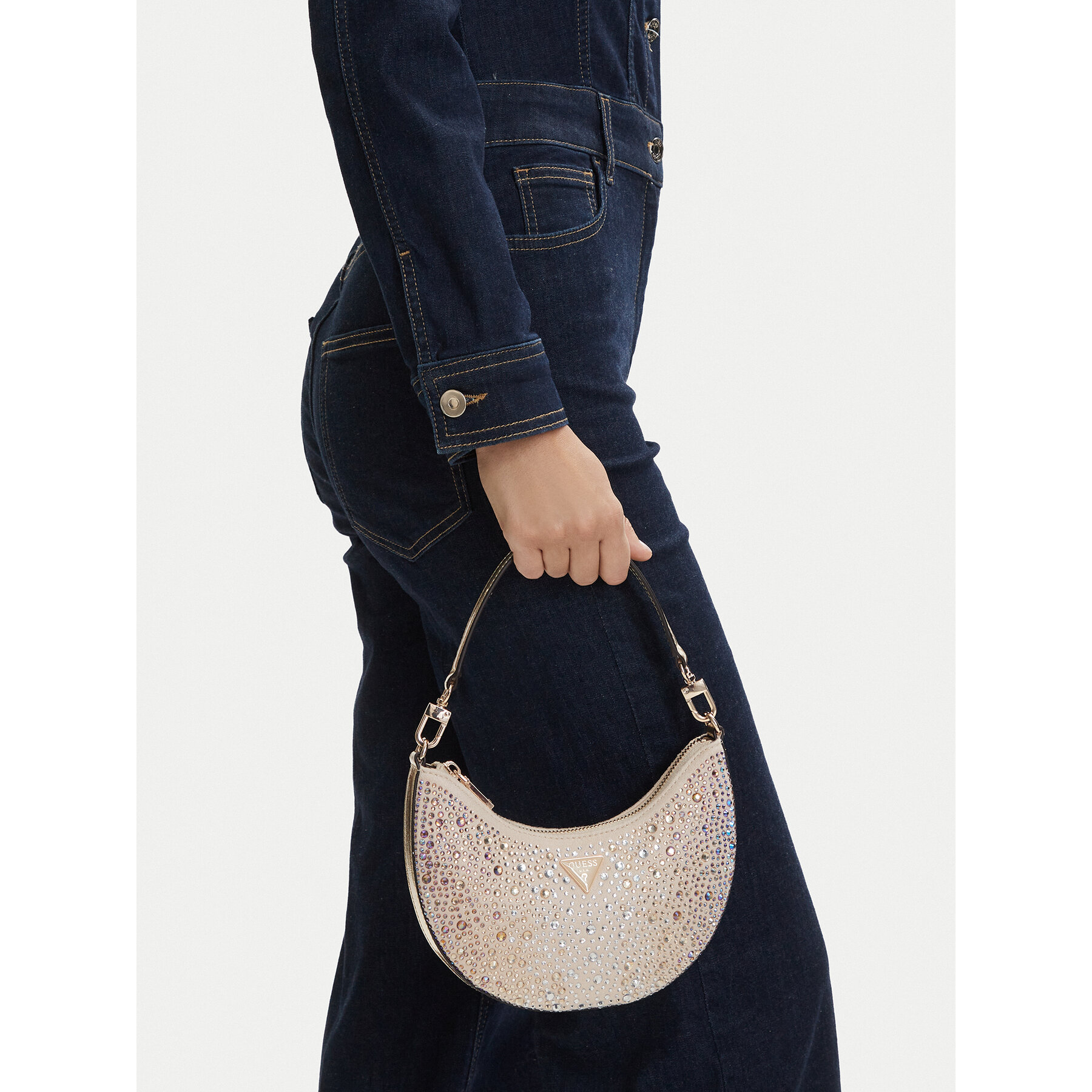 Τσάντα Guess Tasmin Mini HWEG99 31720 Χρυσό