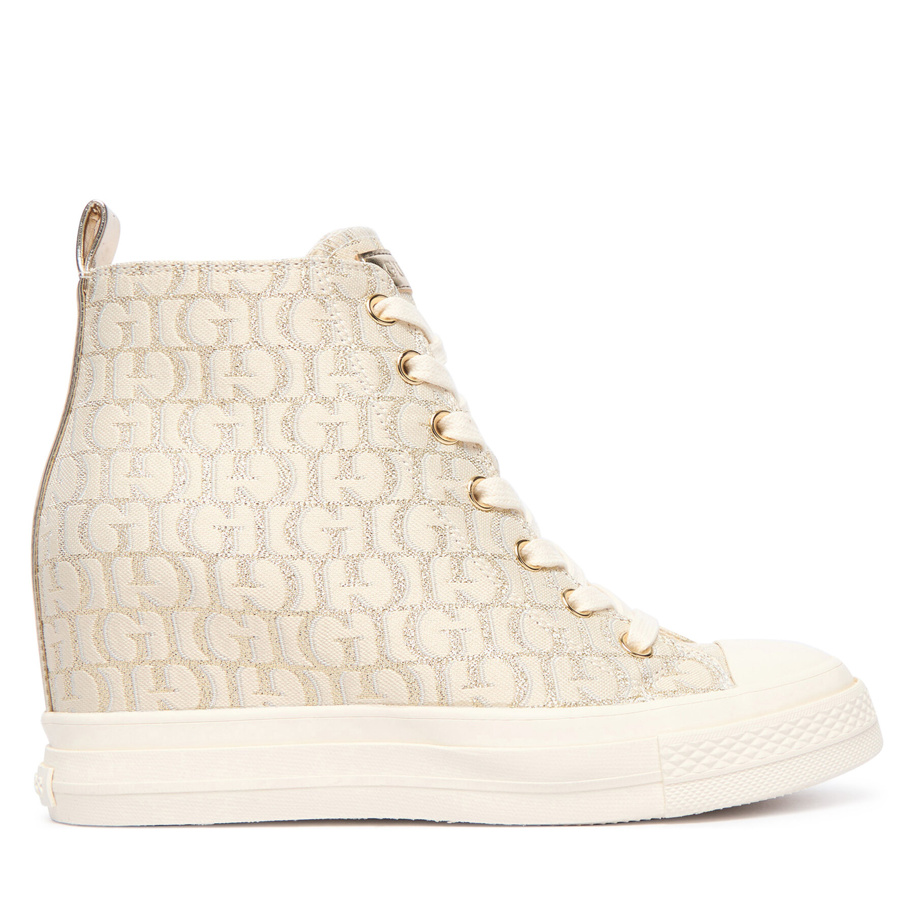 Sneakers Aus Stoff Guess Fltsun FAL12 Hellbeige