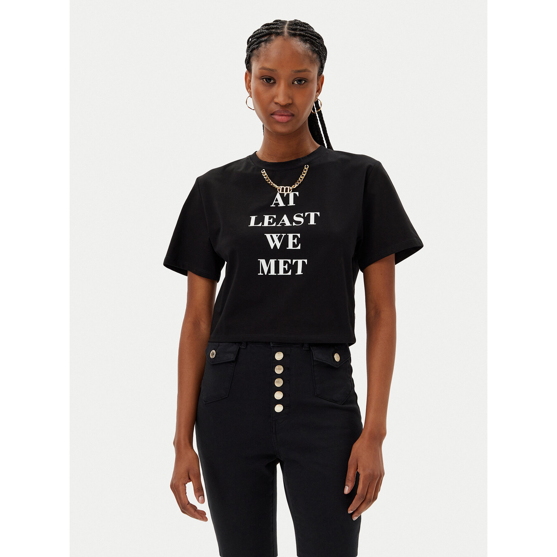 MET Póló M10 261TS Fekete Regular Fit