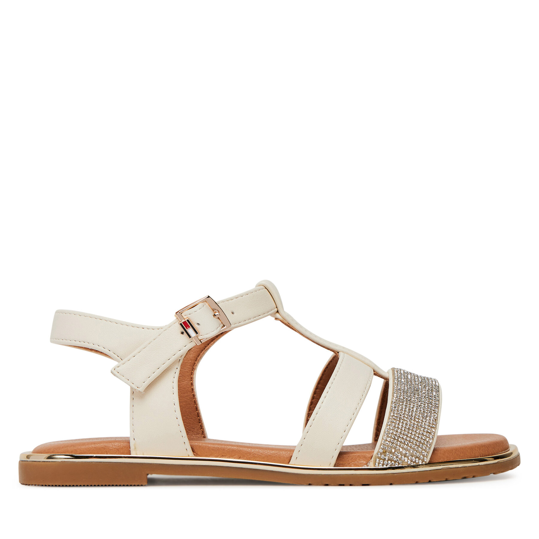 Szandál Tommy Hilfiger T3A2-33780-0371 M Ekru